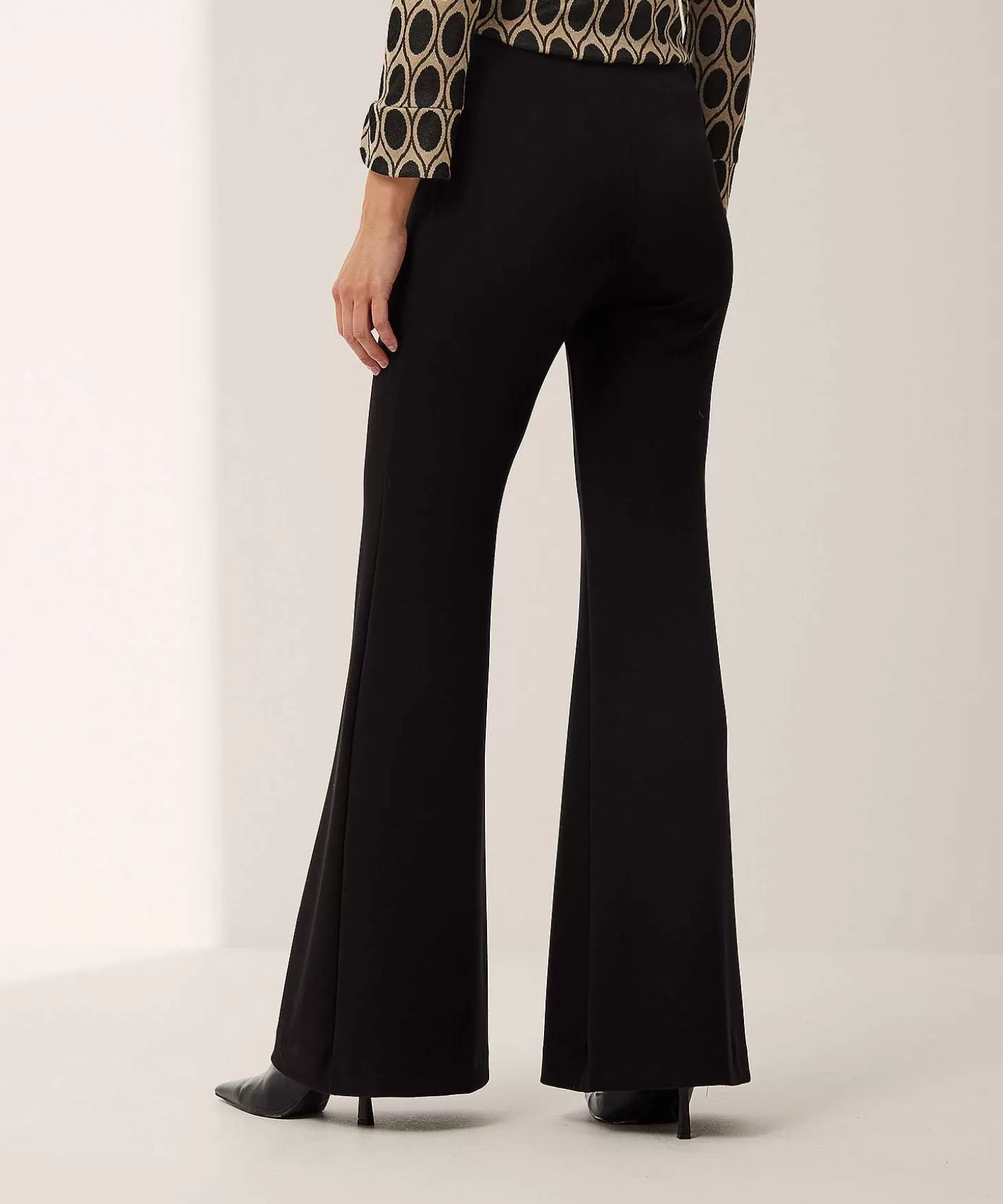 Ana Alcazar Flared Broek Jersey Discount