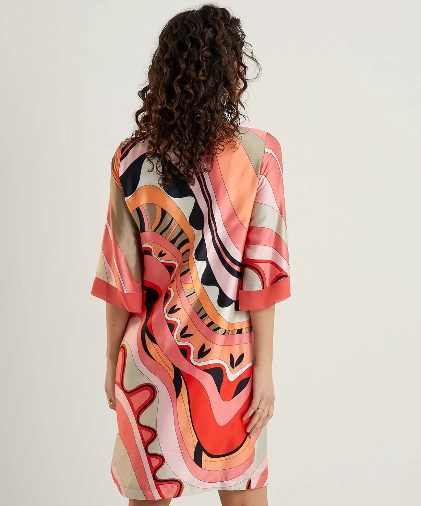 Ana Alcazar Silky Jurk Fancy Print Best Sale