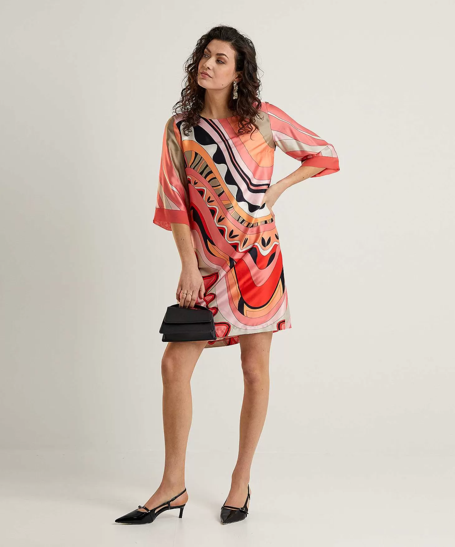 Ana Alcazar Silky Jurk Fancy Print Best Sale