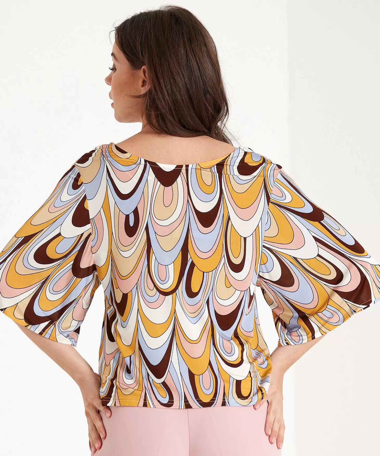 Ana Alcazar Slinky Top Retro Print Flash Sale