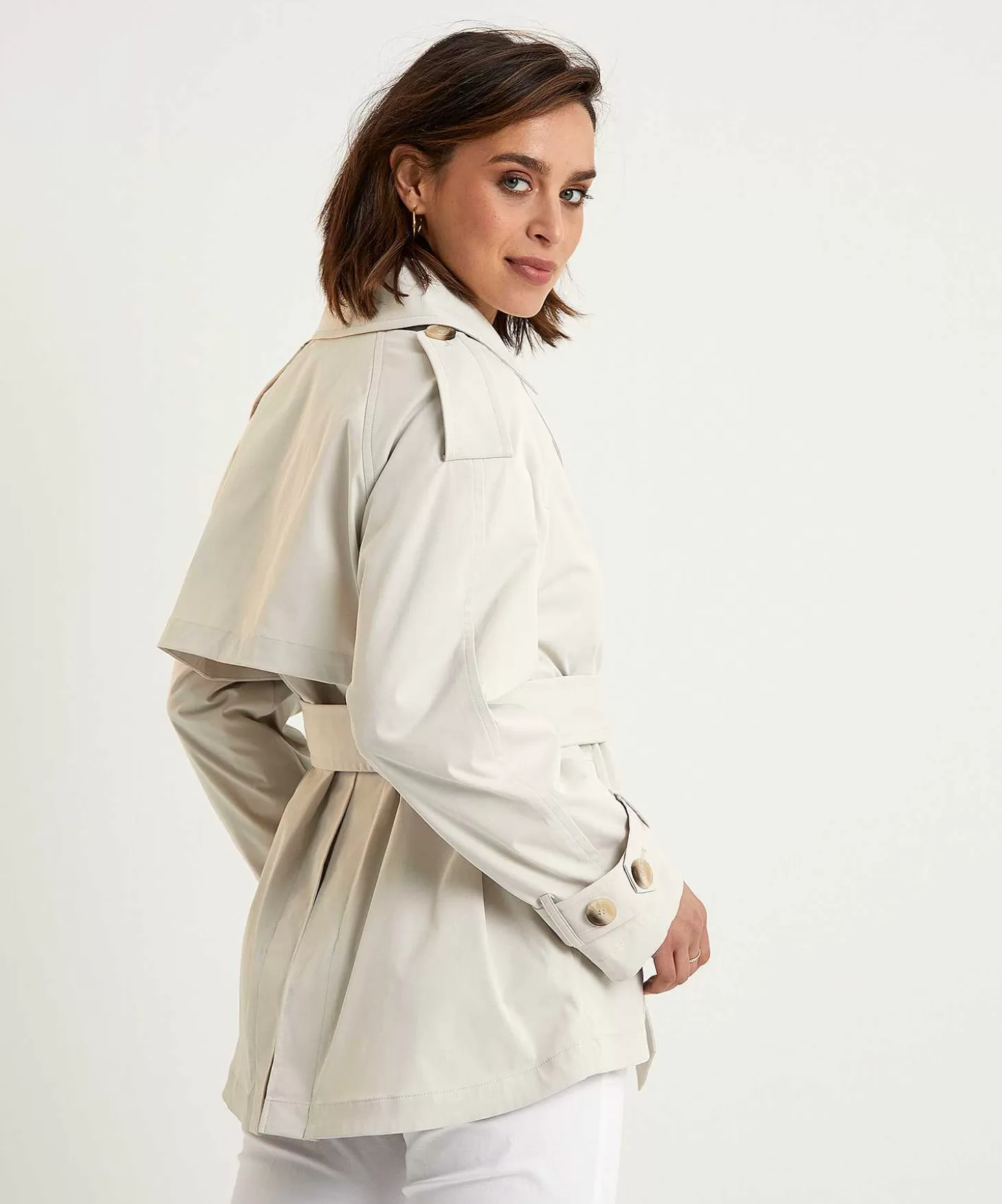 Beaumont Korte Trenchcoat Aliz Store