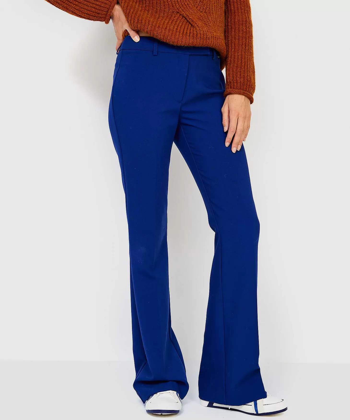 Beaumont Pantalon Flared Blue Sale