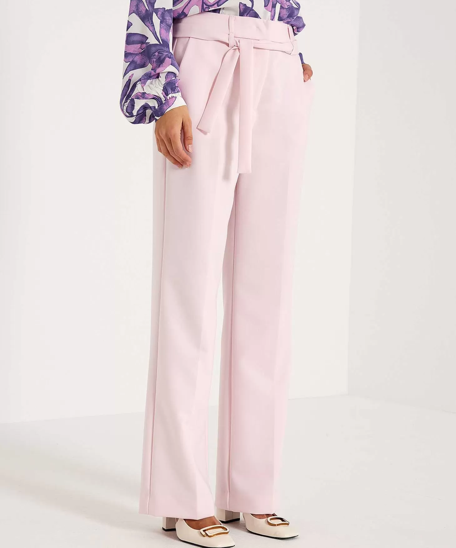 BEAUMONT APPAREL Beaumont Wide Leg Pantalon Ceintuur Outlet