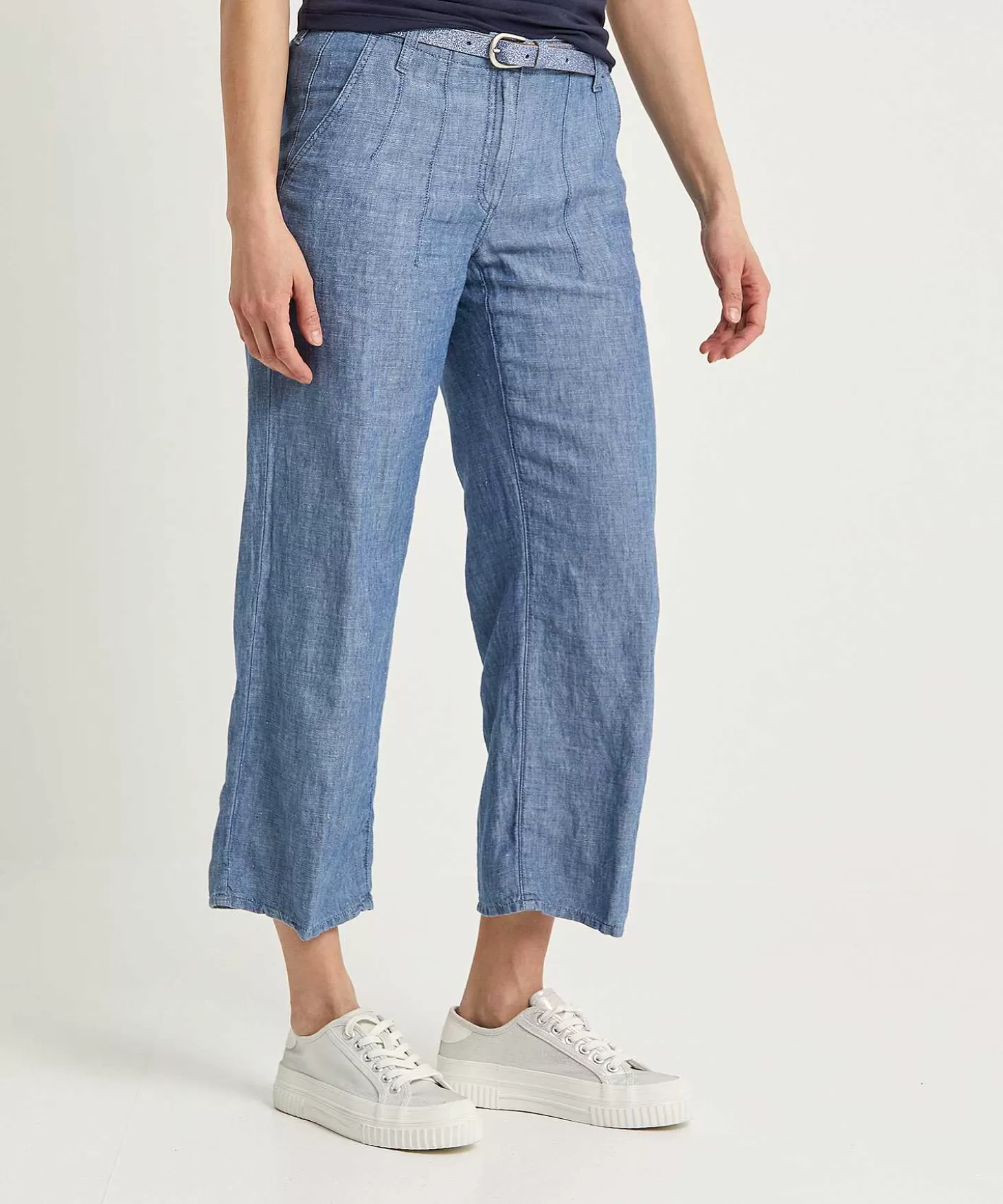 Brax Cropped Soft Denim Broek Maine Online