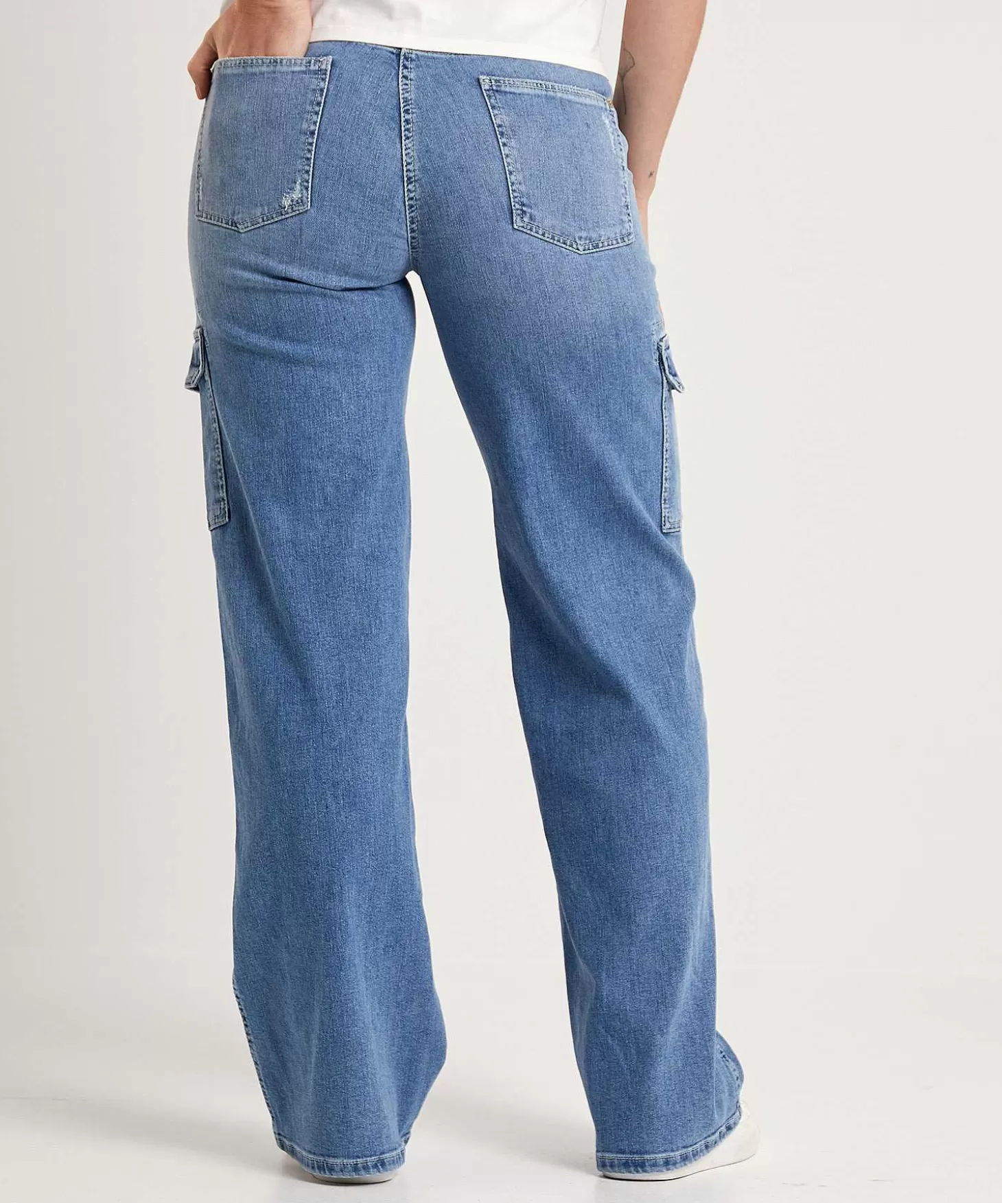 Cambio Cargo Wide Leg Jeans Andy New