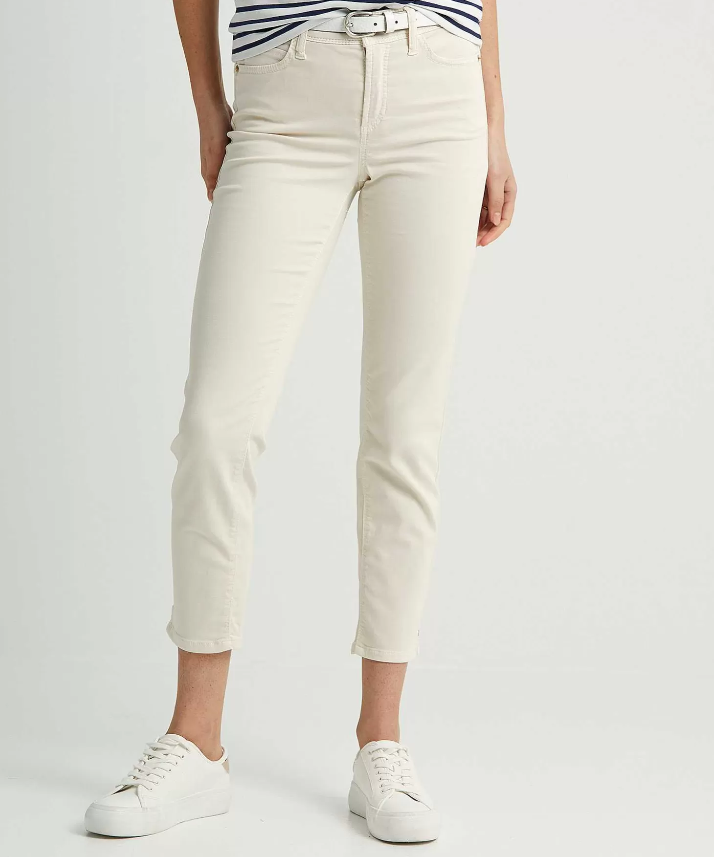 Cambio Cropped Soft Cotton Broek Piper Shop