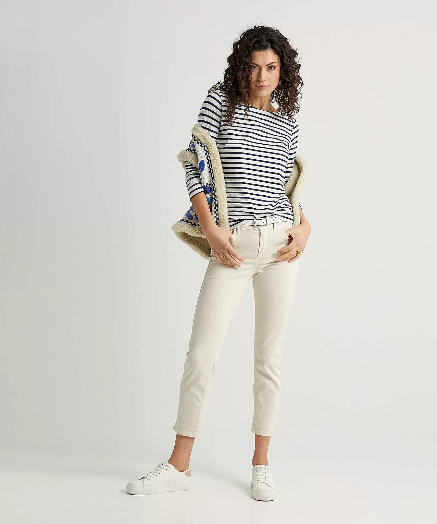 Cambio Cropped Soft Cotton Broek Piper Shop