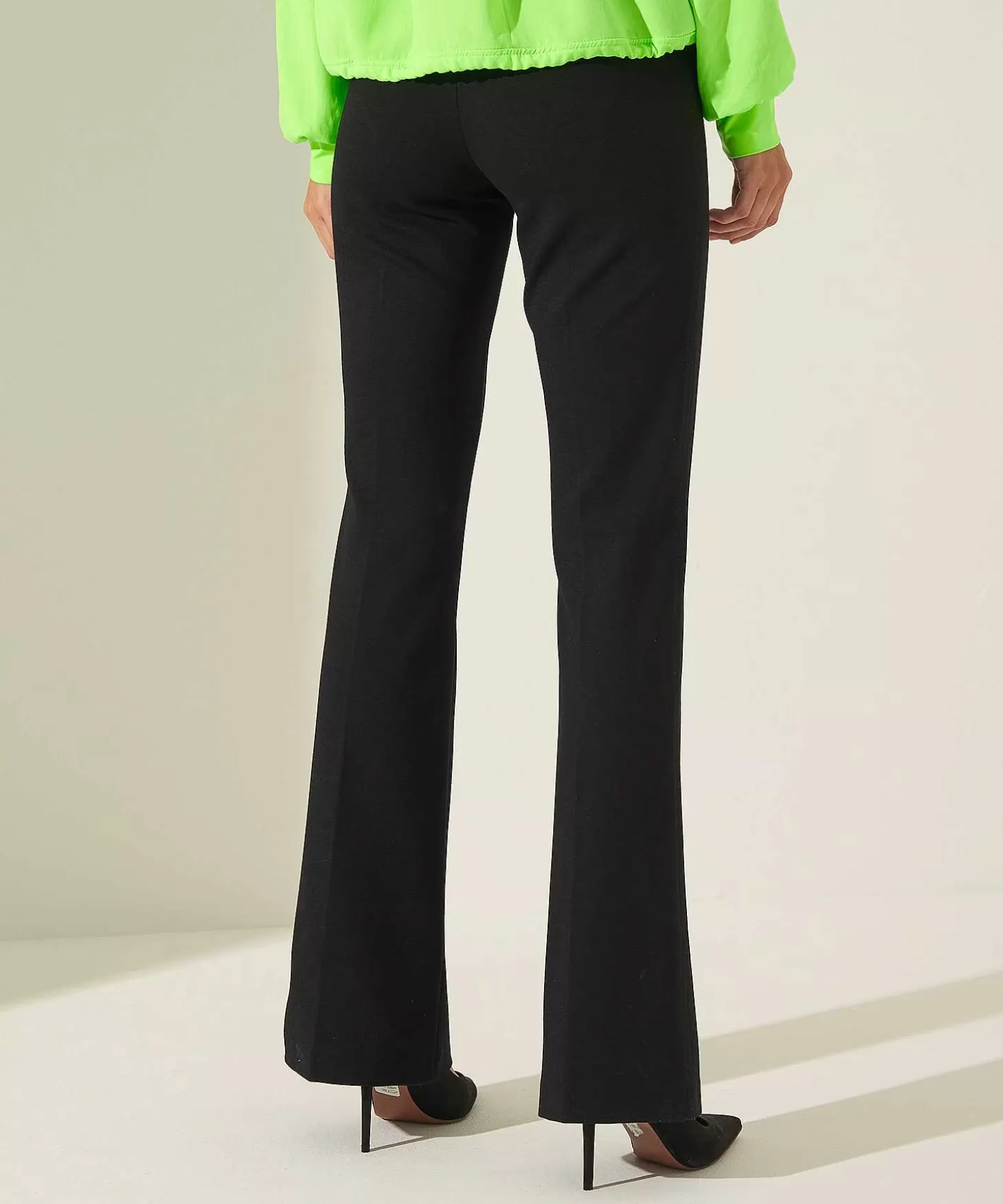 Cambio Flared Broek Pintucks Ros Hot