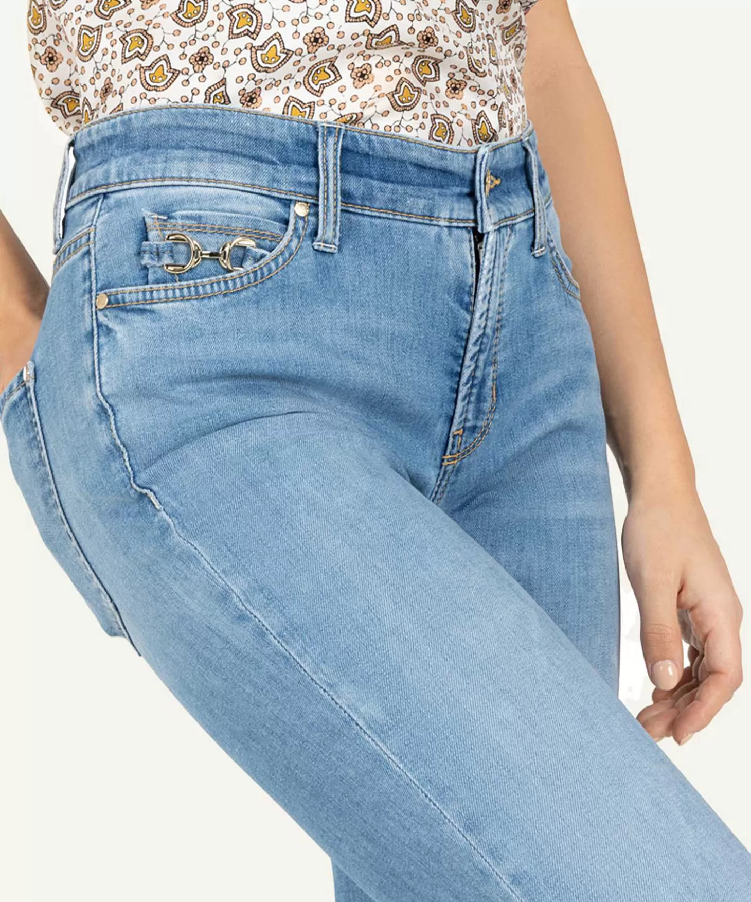 Cambio Flared Jeans Met Sierbitje Paris Online