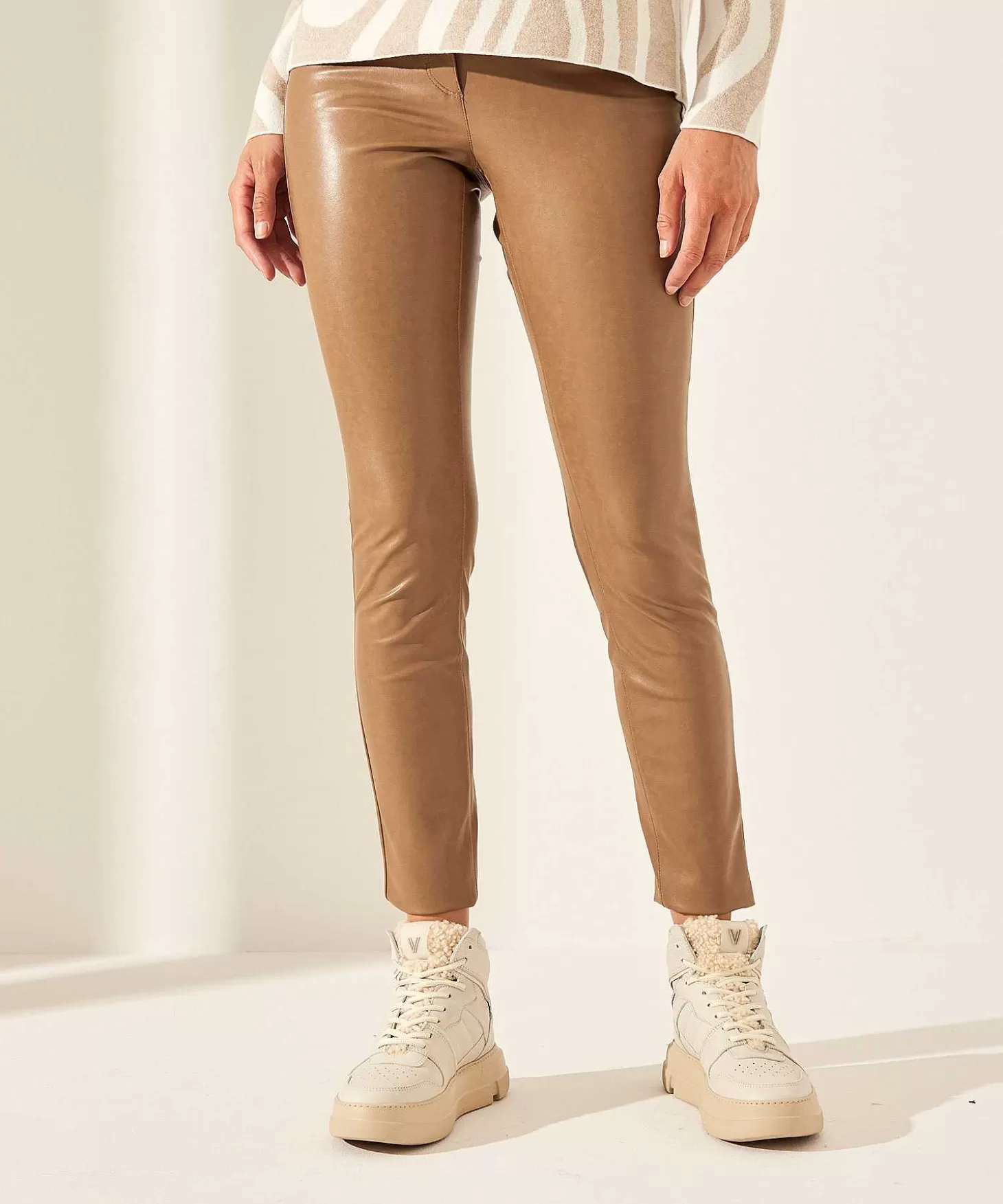 Cambio Vegan Leather Broek Ray New