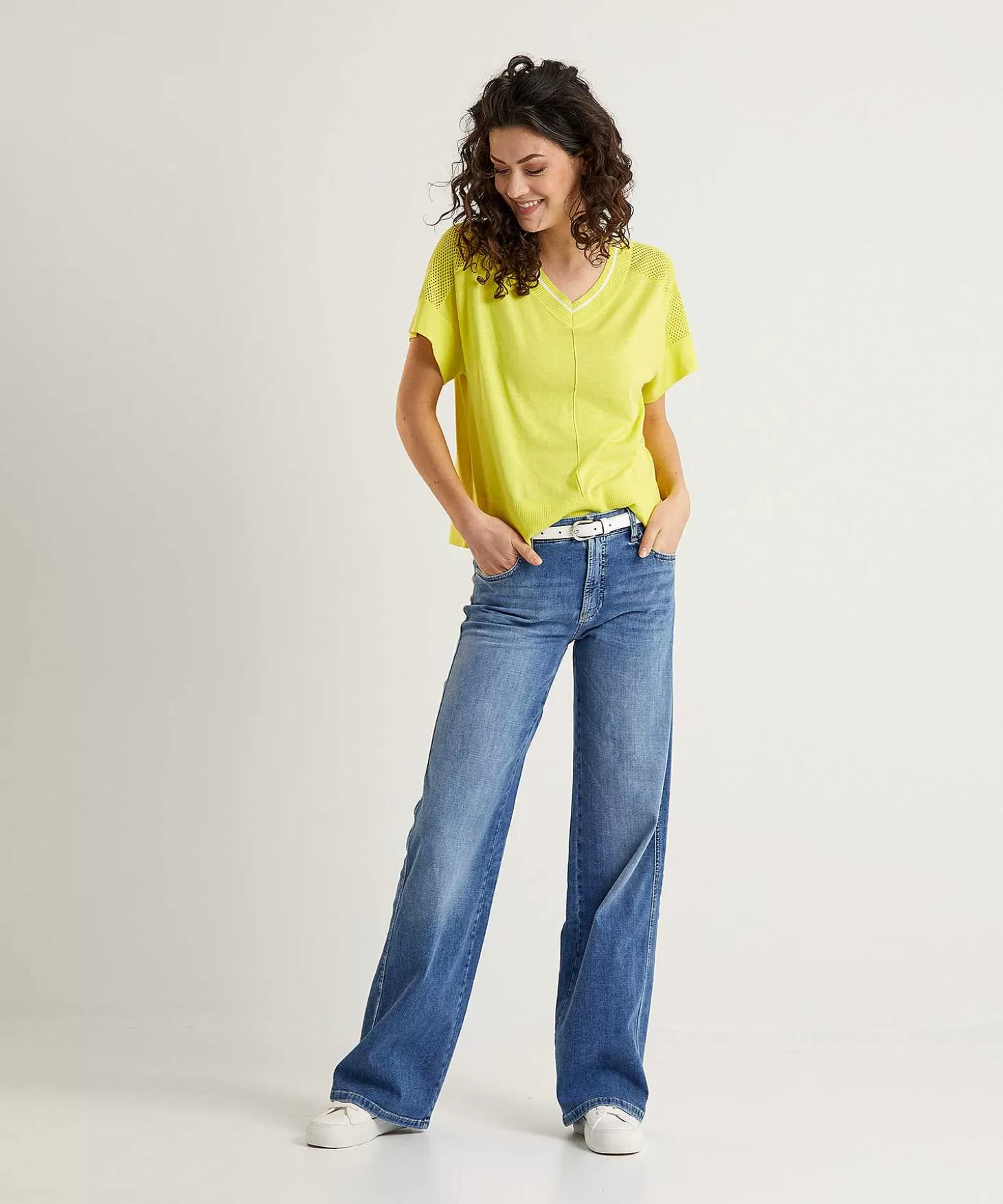 Cambio Wide Leg Jeans Aimee Cheap