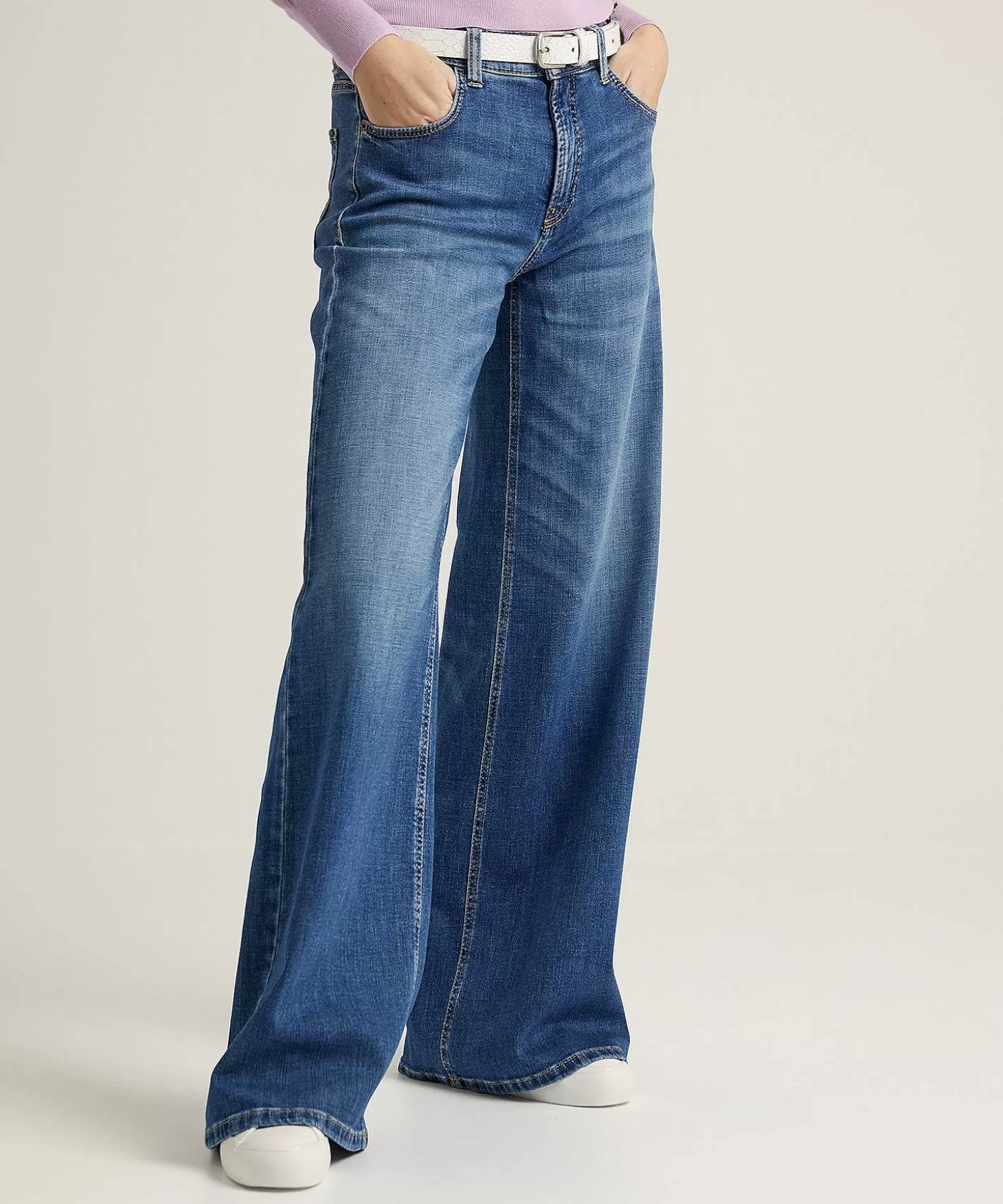 Cambio Wide Leg Jeans Palazzo Discount