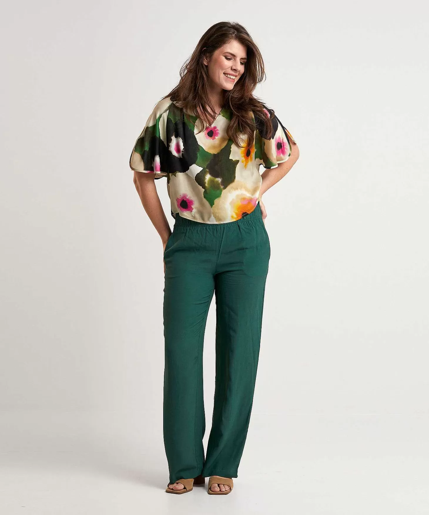 Caroline Biss Silky Blouse Fancy Flower Shop