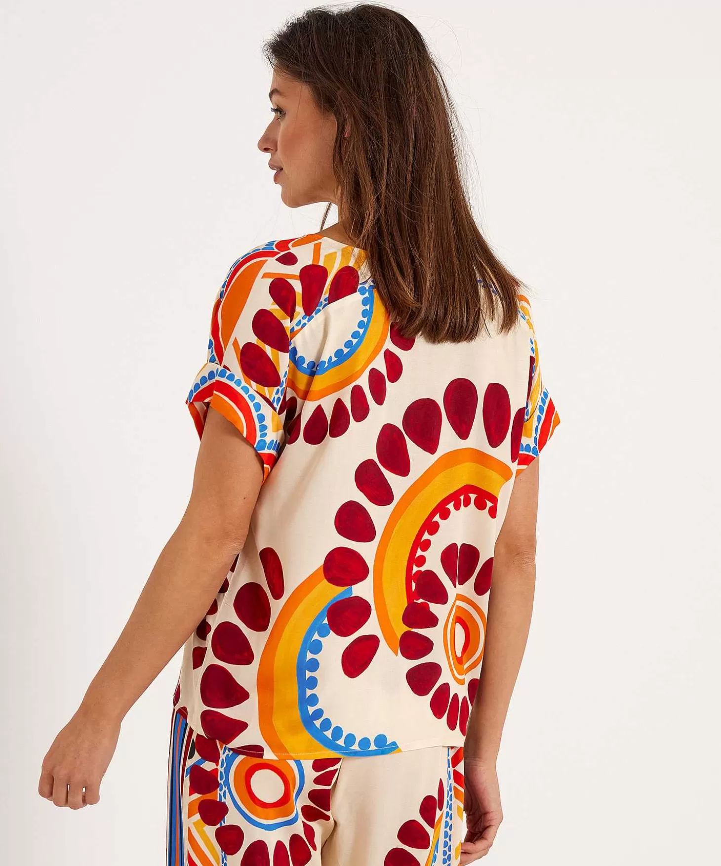 Caroline Biss Top Etnische Print Best Sale