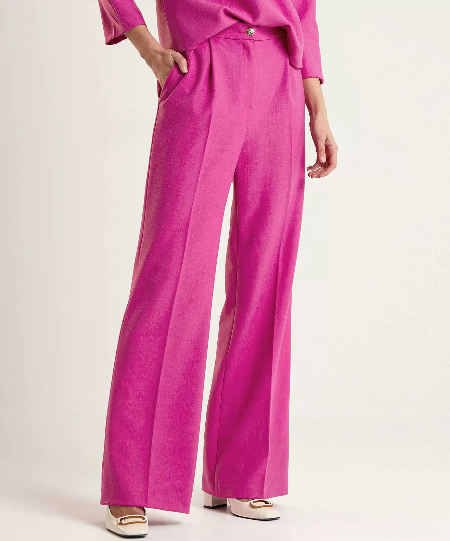 Caroline Biss Wide Leg Pantalon Crepe Shop