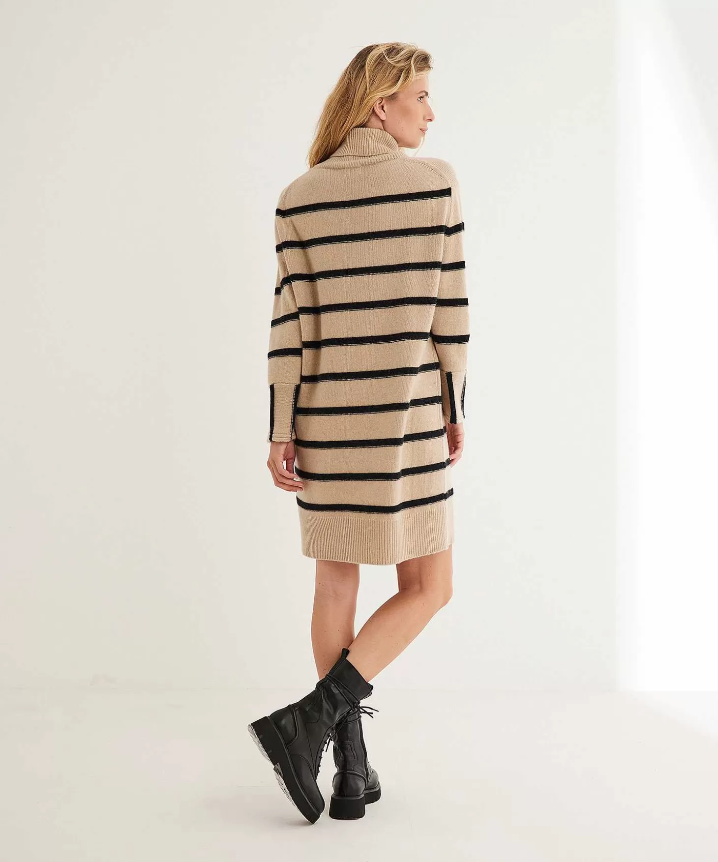 Due Amanti Oversized Jurk Striped Knit Raman Sale