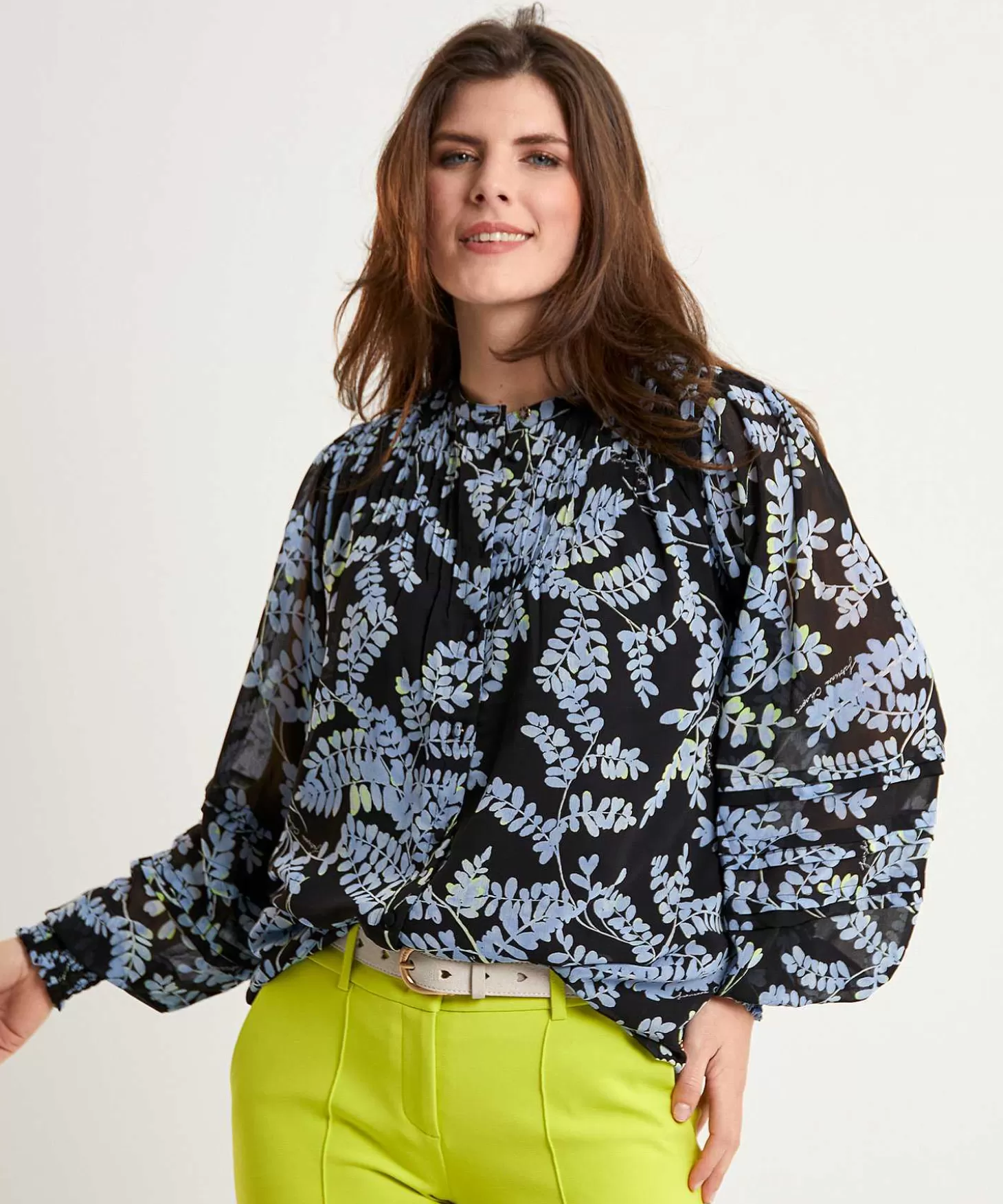 Fabienne Chapot Blouse Bladprint Ferry Clearance