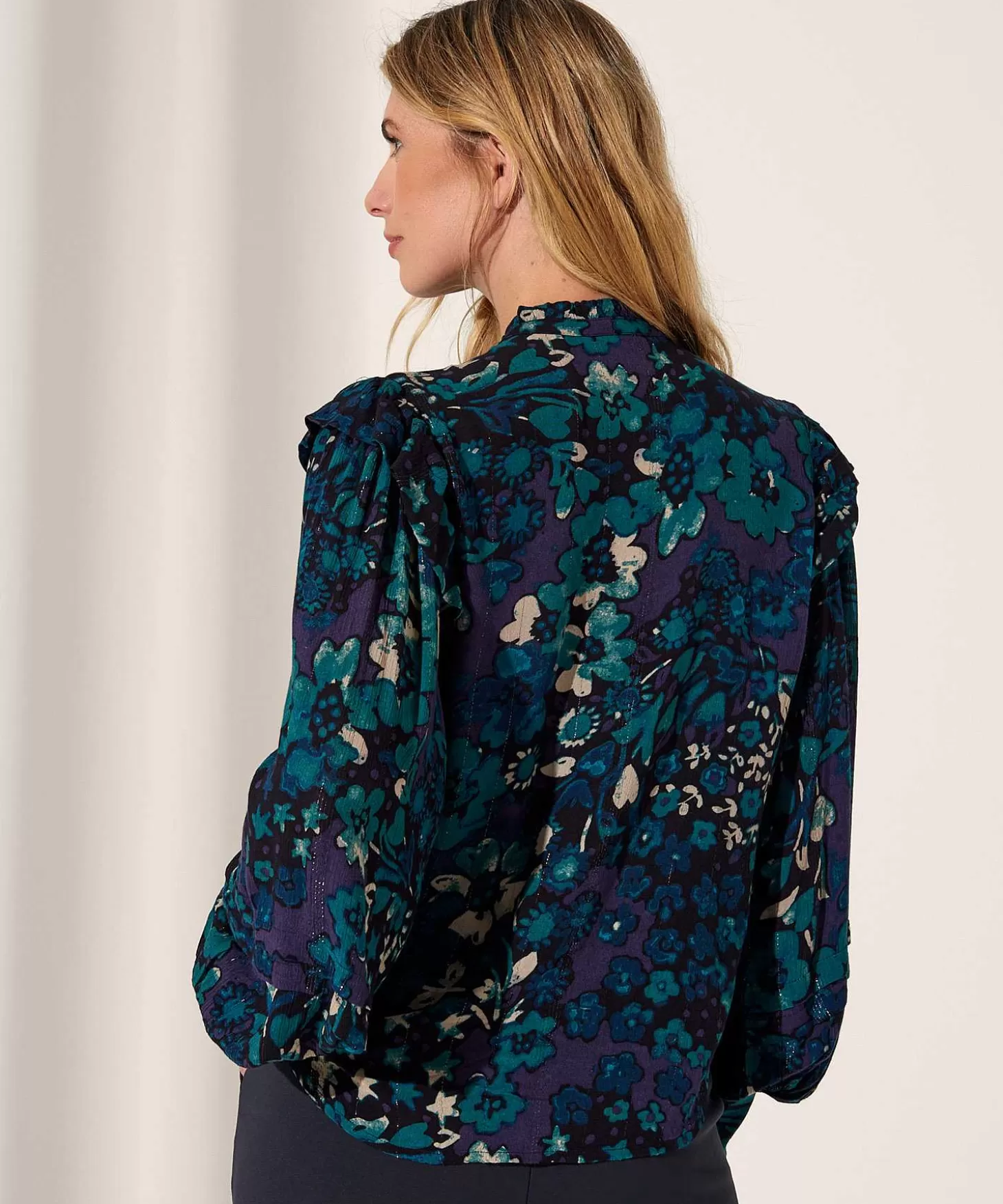 Fabienne Chapot Blouse Bloemenprint Lurex Philo Best