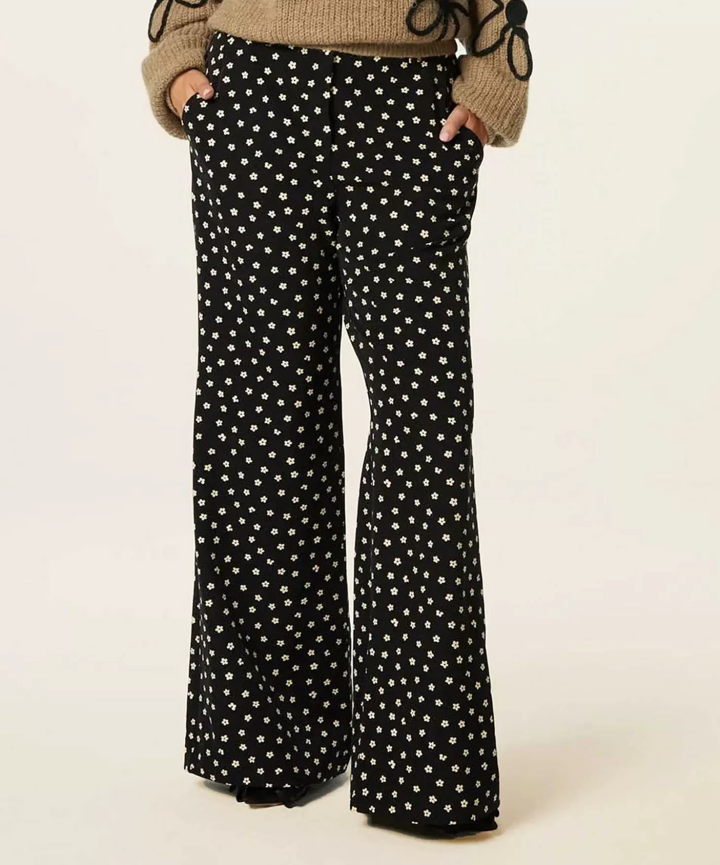 Fabienne Chapot Wide Leg Broek Bloemenprint Puck Outlet