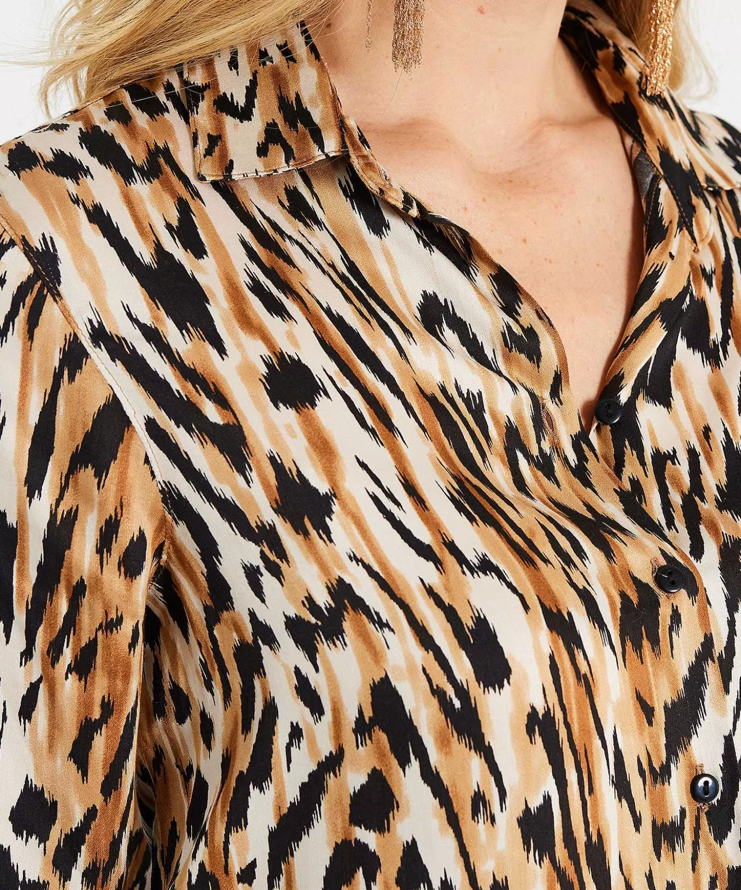 GIULIA E TU Blouse Animalprint Cheap