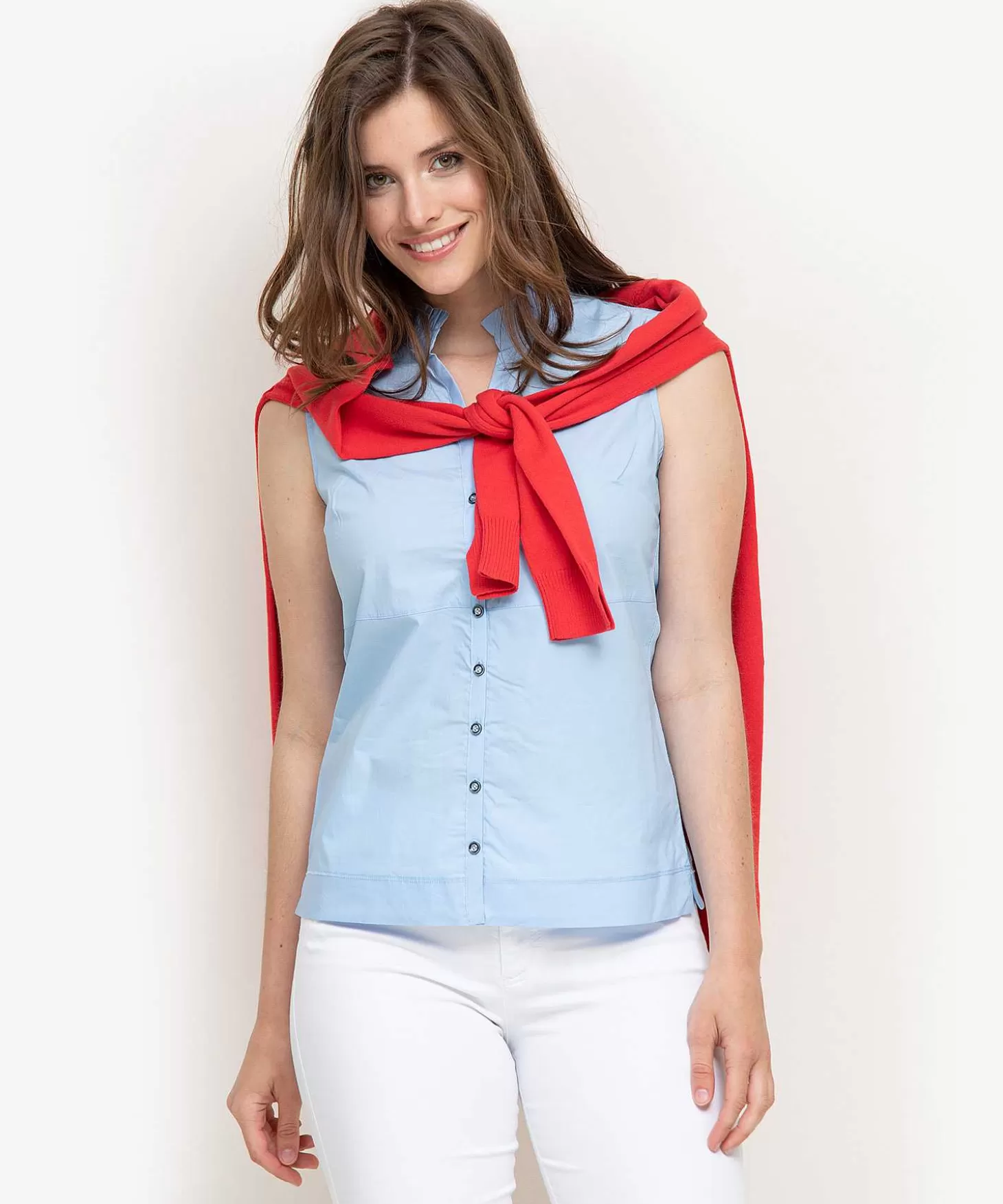 GIULIA E TU Mouwloze Blouse Outlet