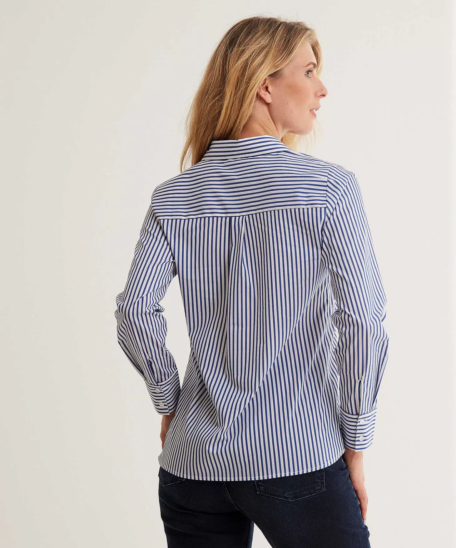 GIULIA E TU Poplin Blouse Streep Best Sale