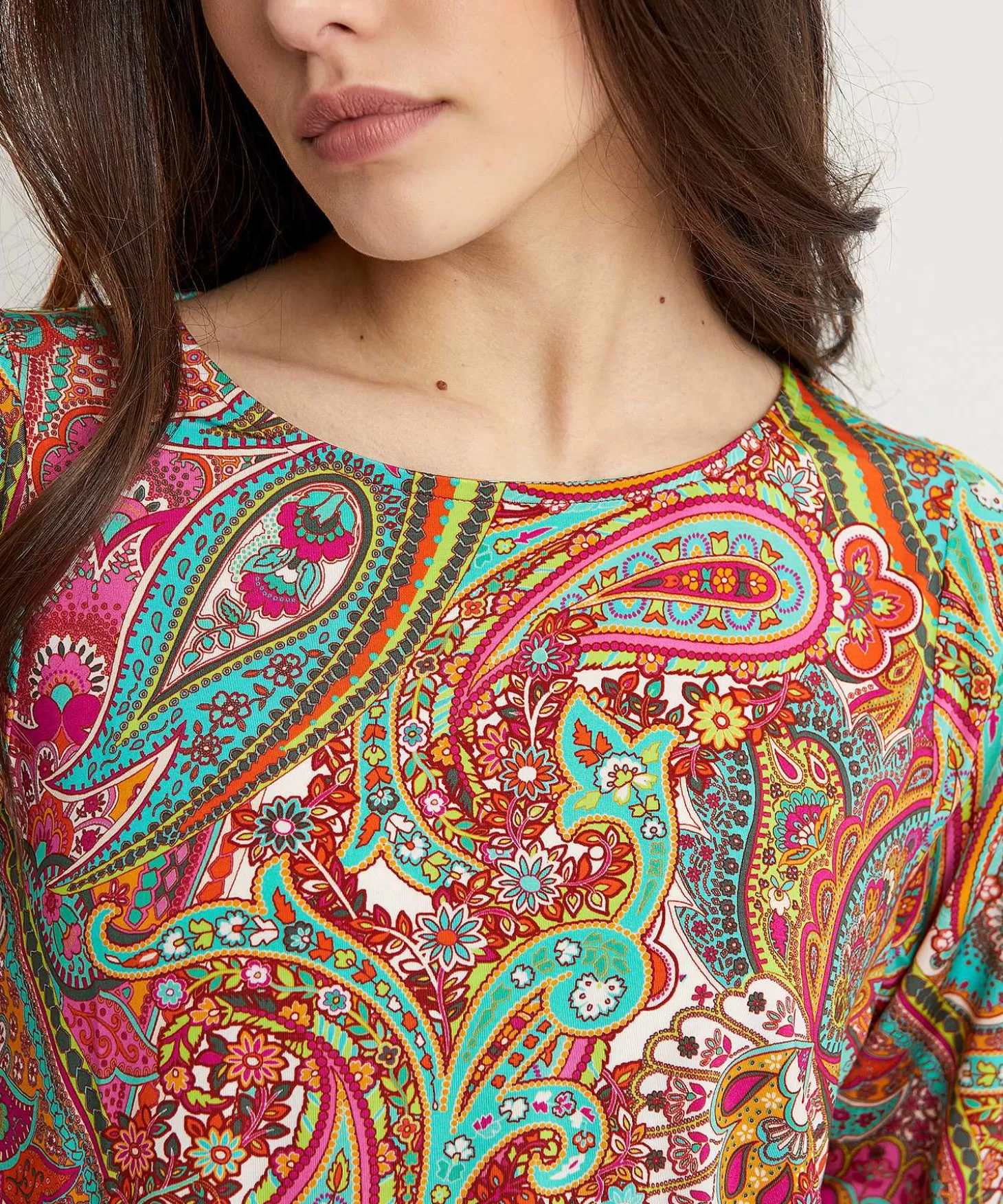 GIULIA E TU Slinky Top Paisley Outlet