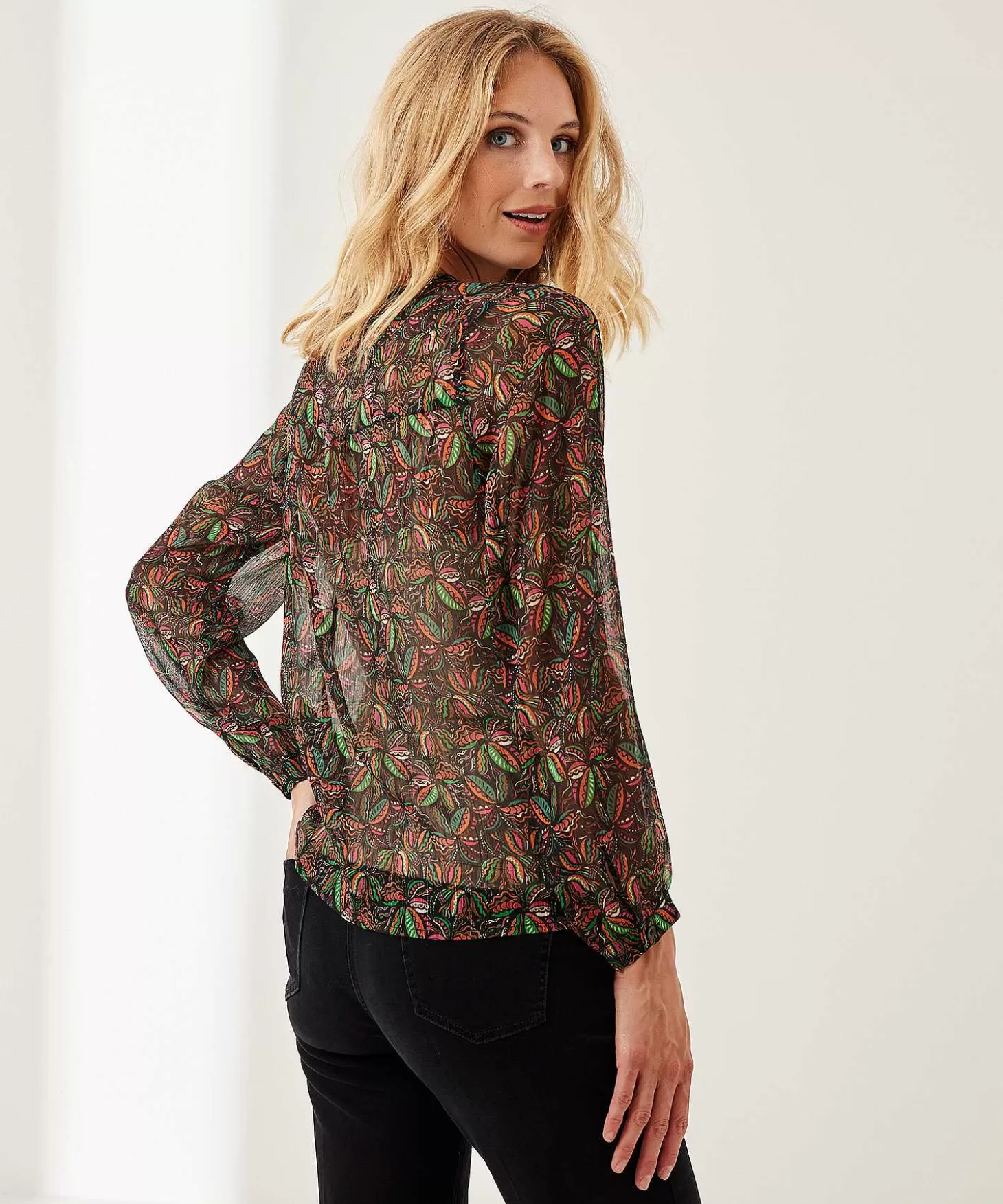 GIULIA E TU Voile Blouse All-Overprint Best