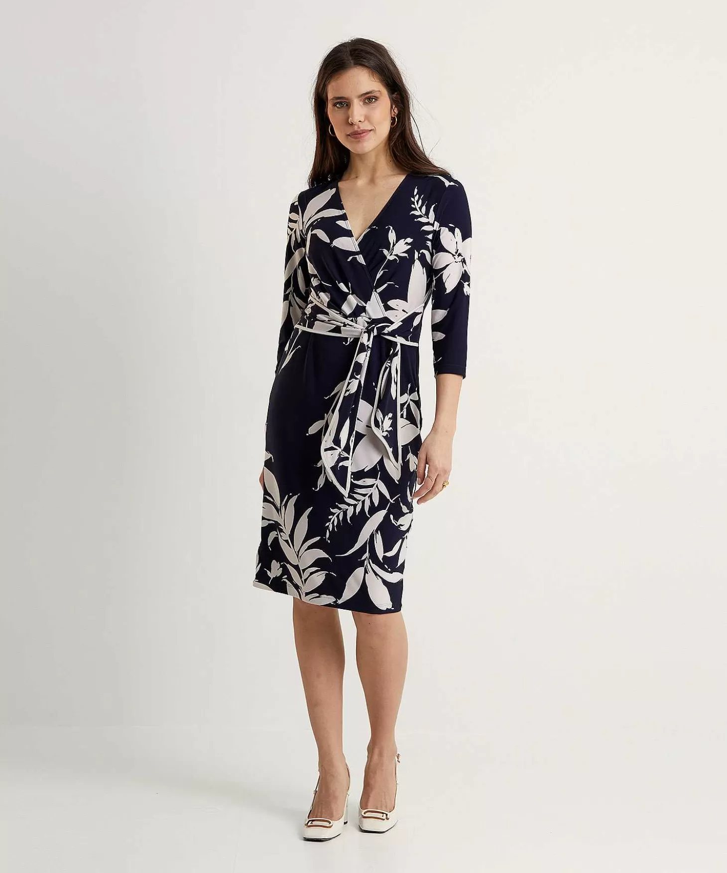 Joseph Ribkoff Overslag Jurk Flower Discount