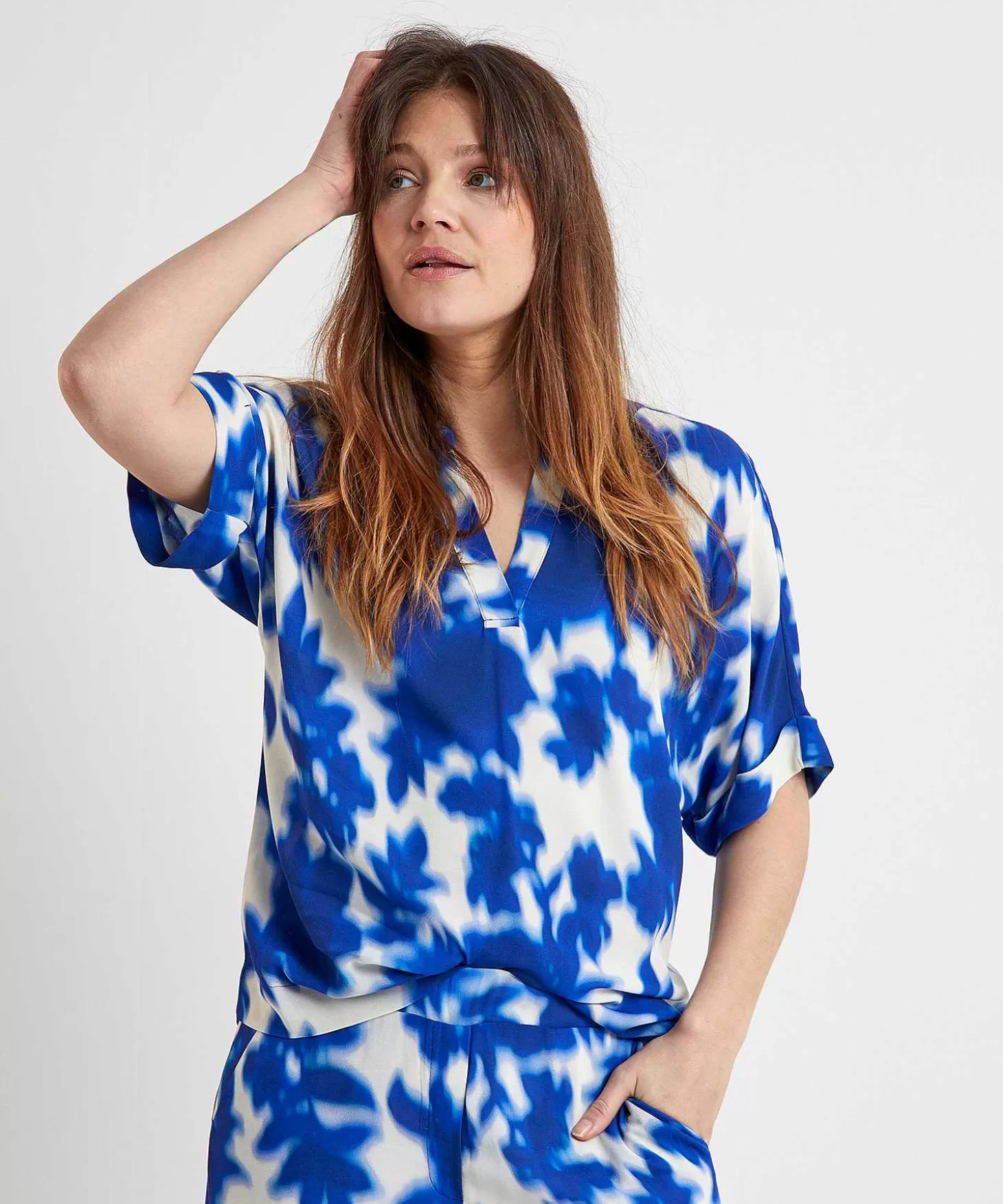 KYRA Blouse Floral Print Karen Discount