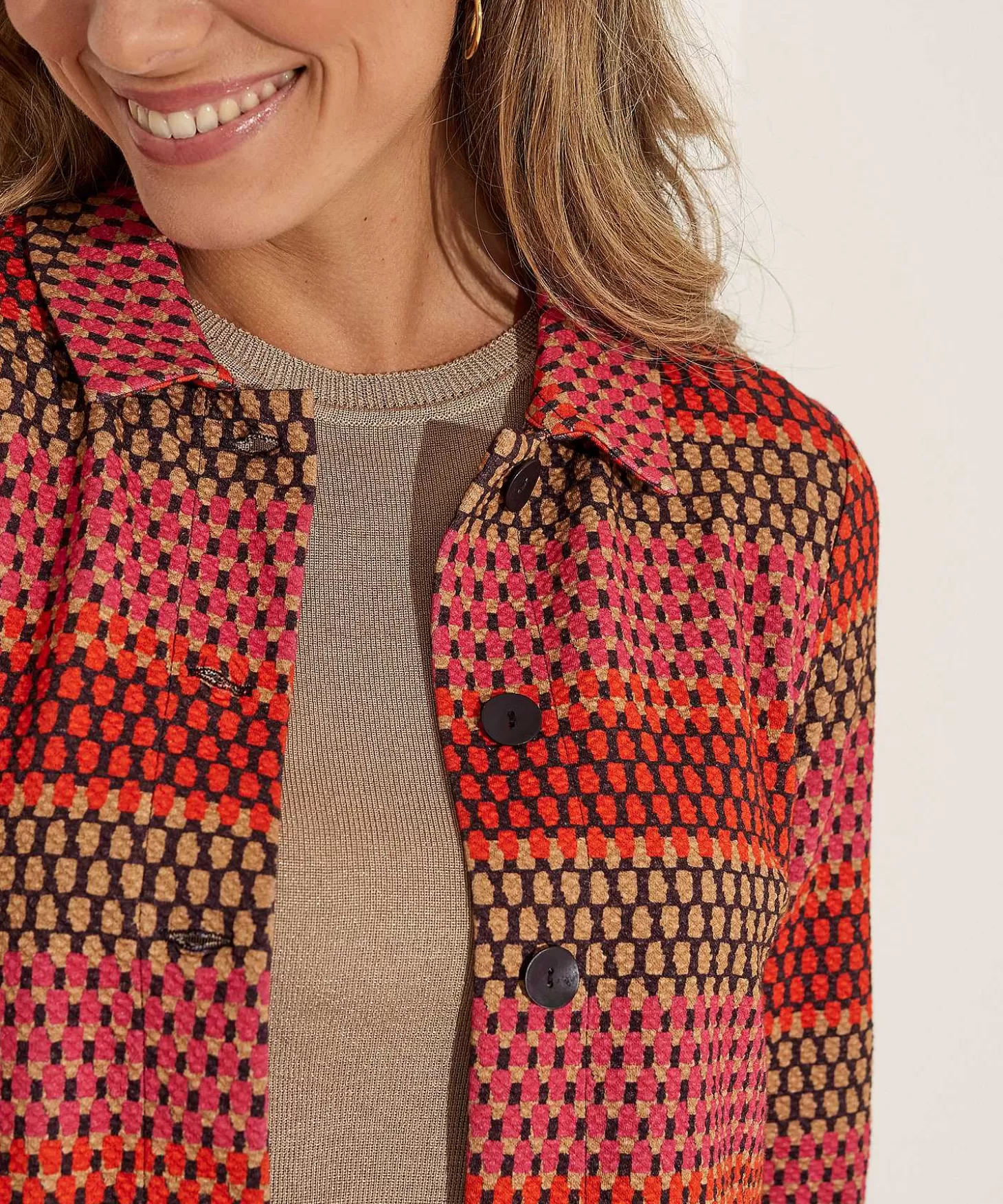 KYRA Multicolor Structuur Jasje Leona Store