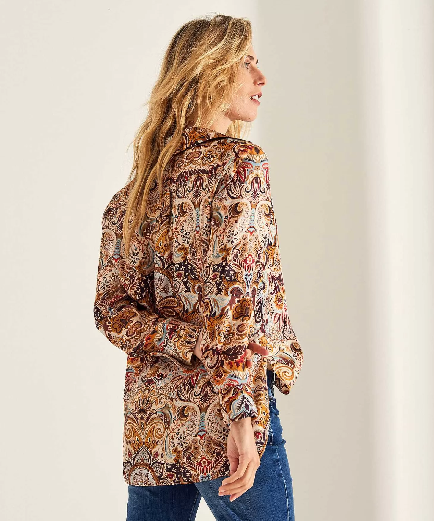 LaSalle Blouse Paisleyprint Zijde Bali Store