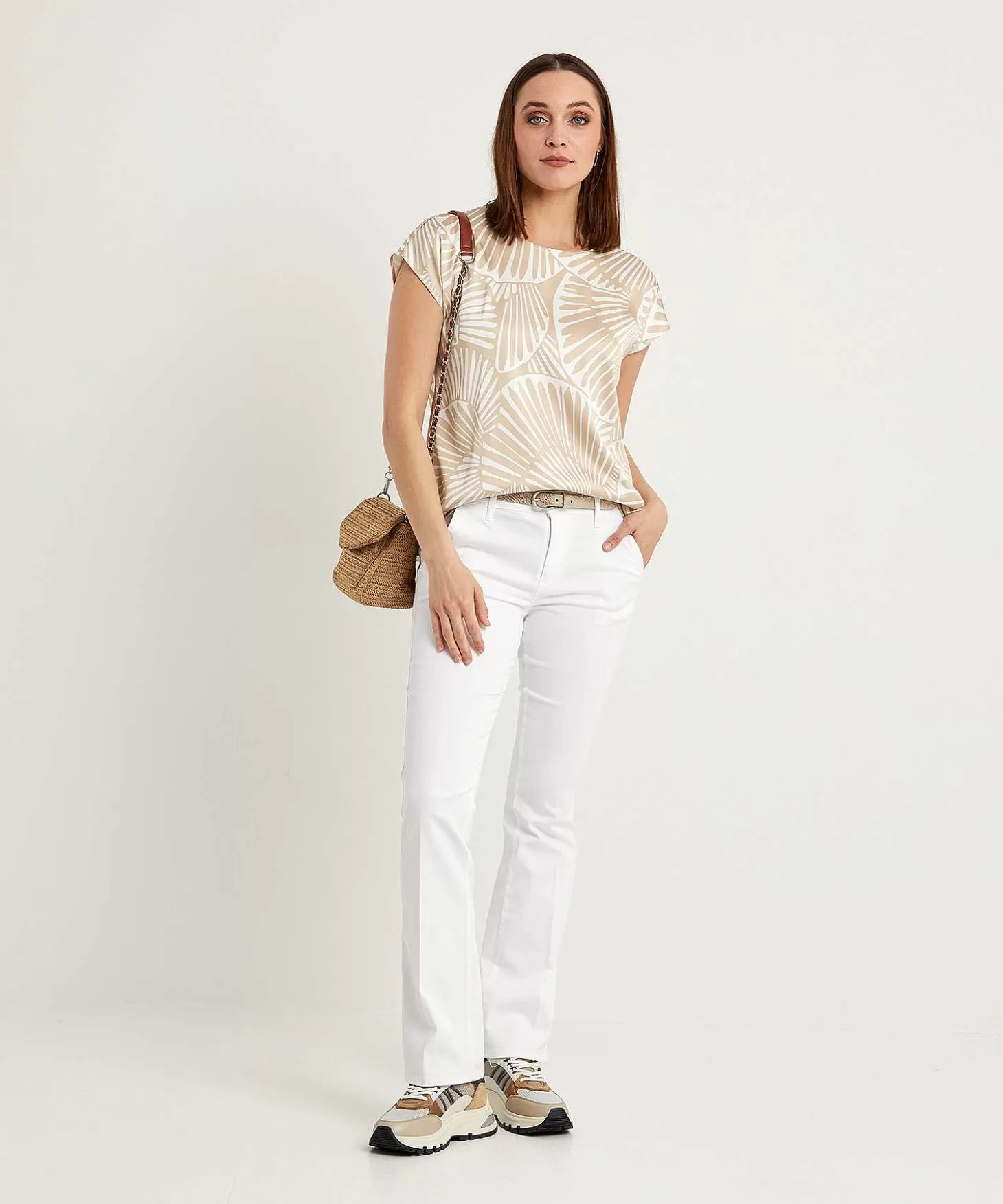 Louis and Mia Silky Blouse Two-Tone Sale