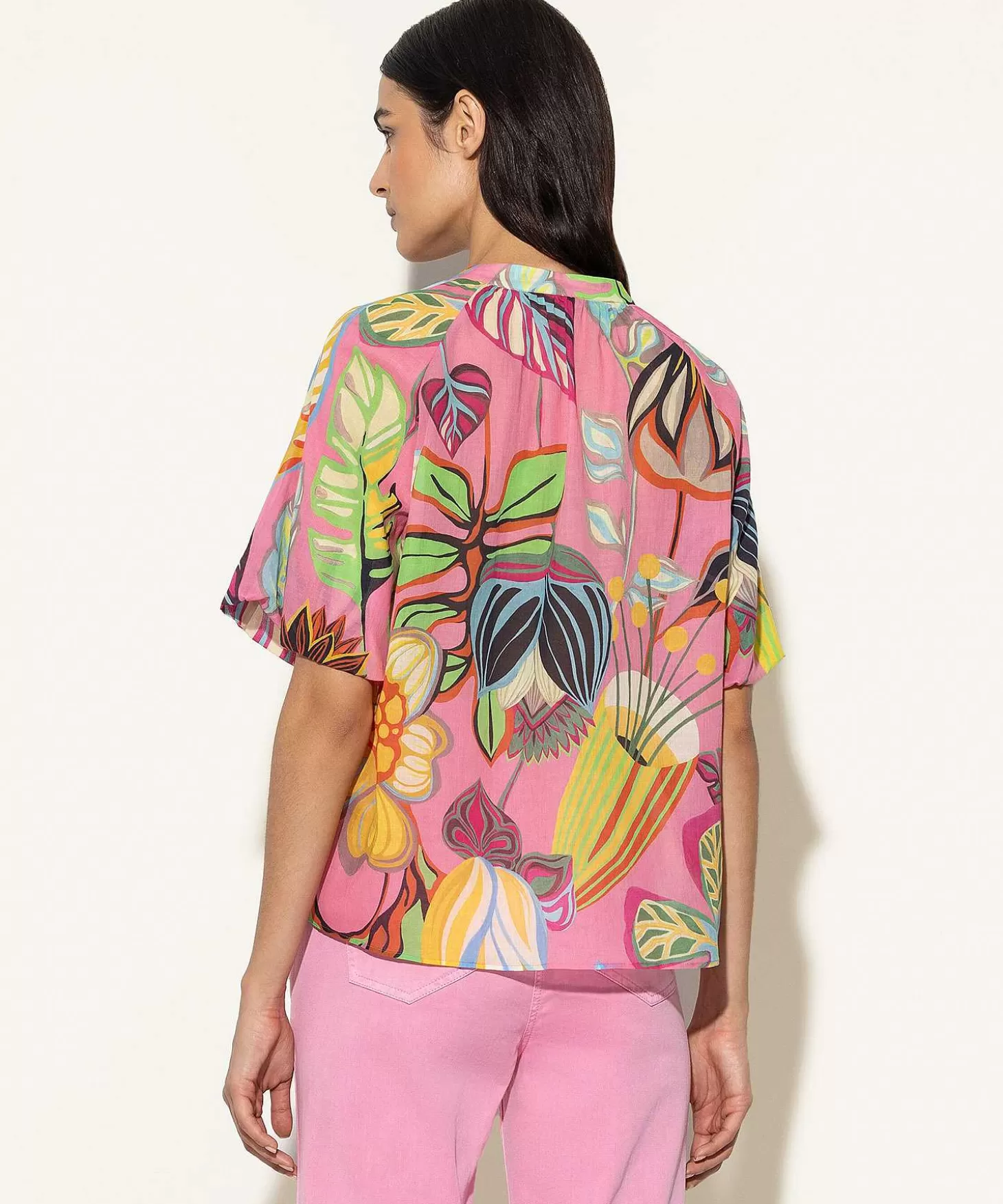 Luisa Cerano Blouse Tropische Bloemprint Outlet