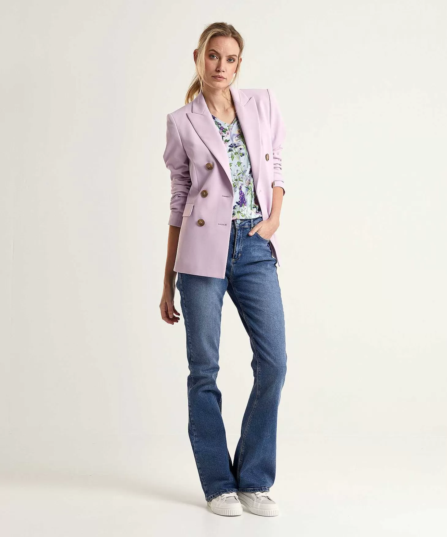 Luisa Cerano Double-Breasted Blazer New