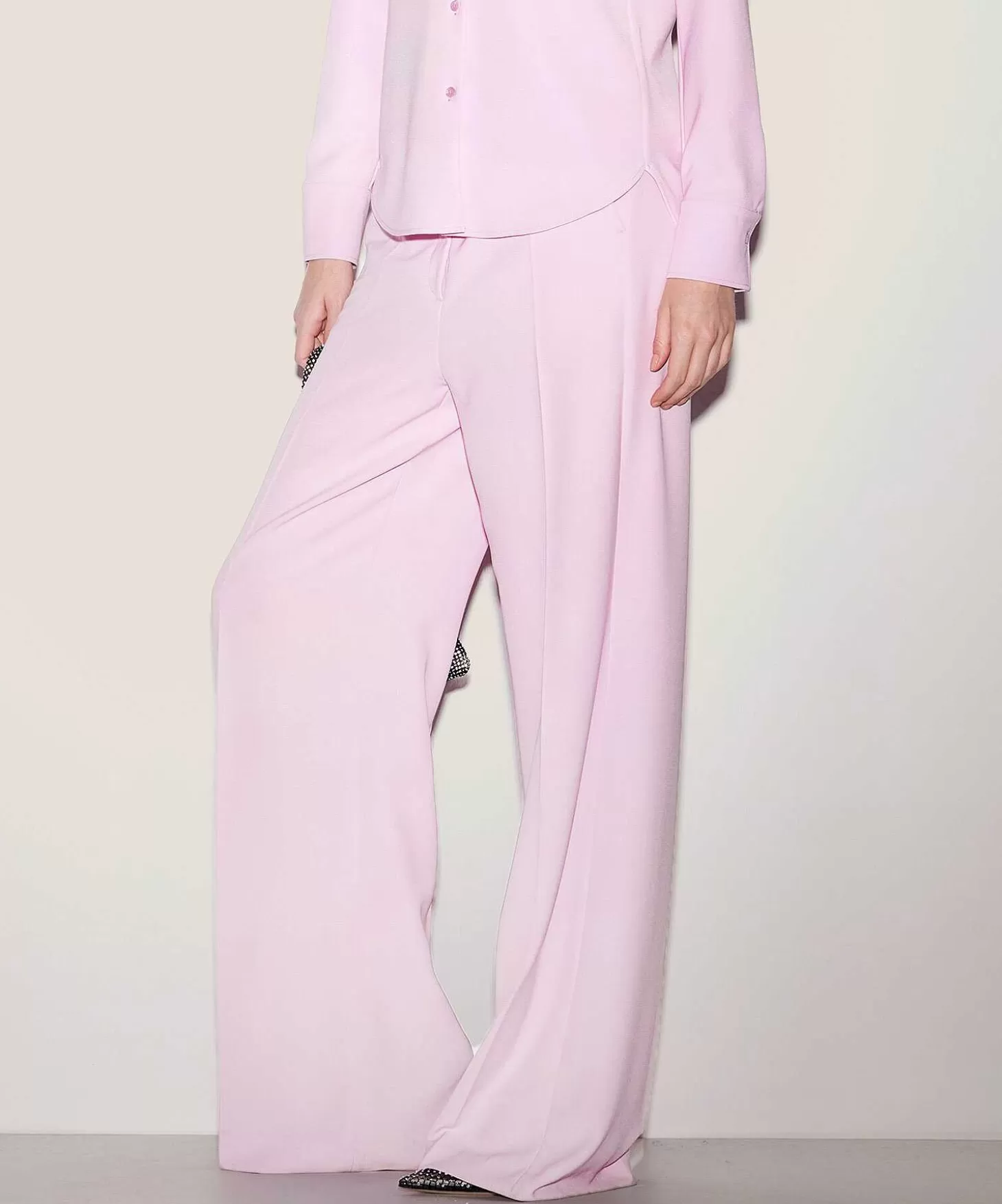 Luisa Cerano Light Crepe Wide Leg Broek Store