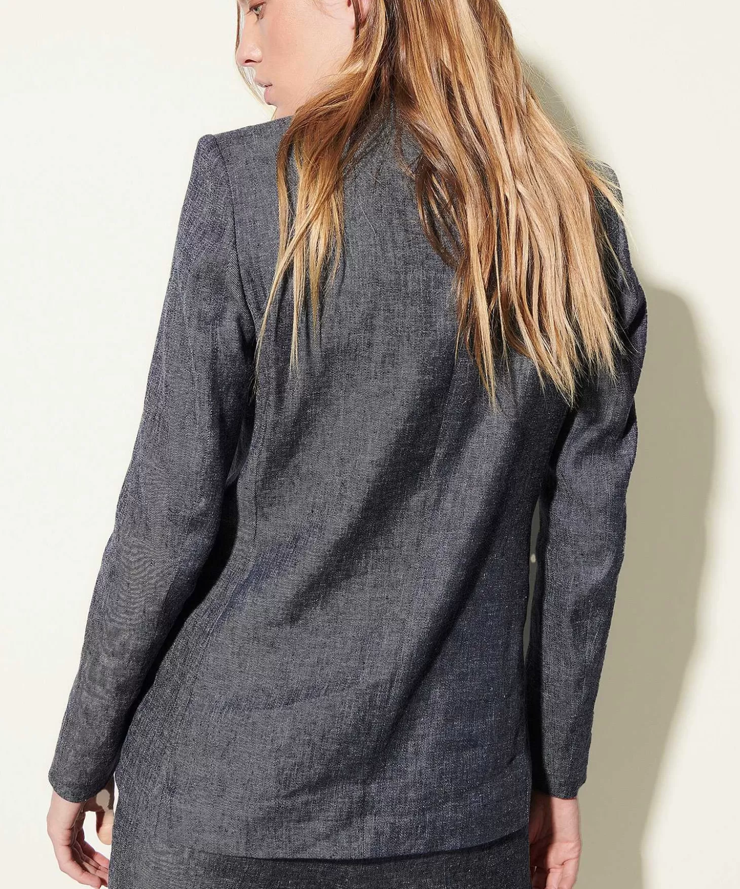 Luisa Cerano Linnenmix Blazer Denimlook Discount