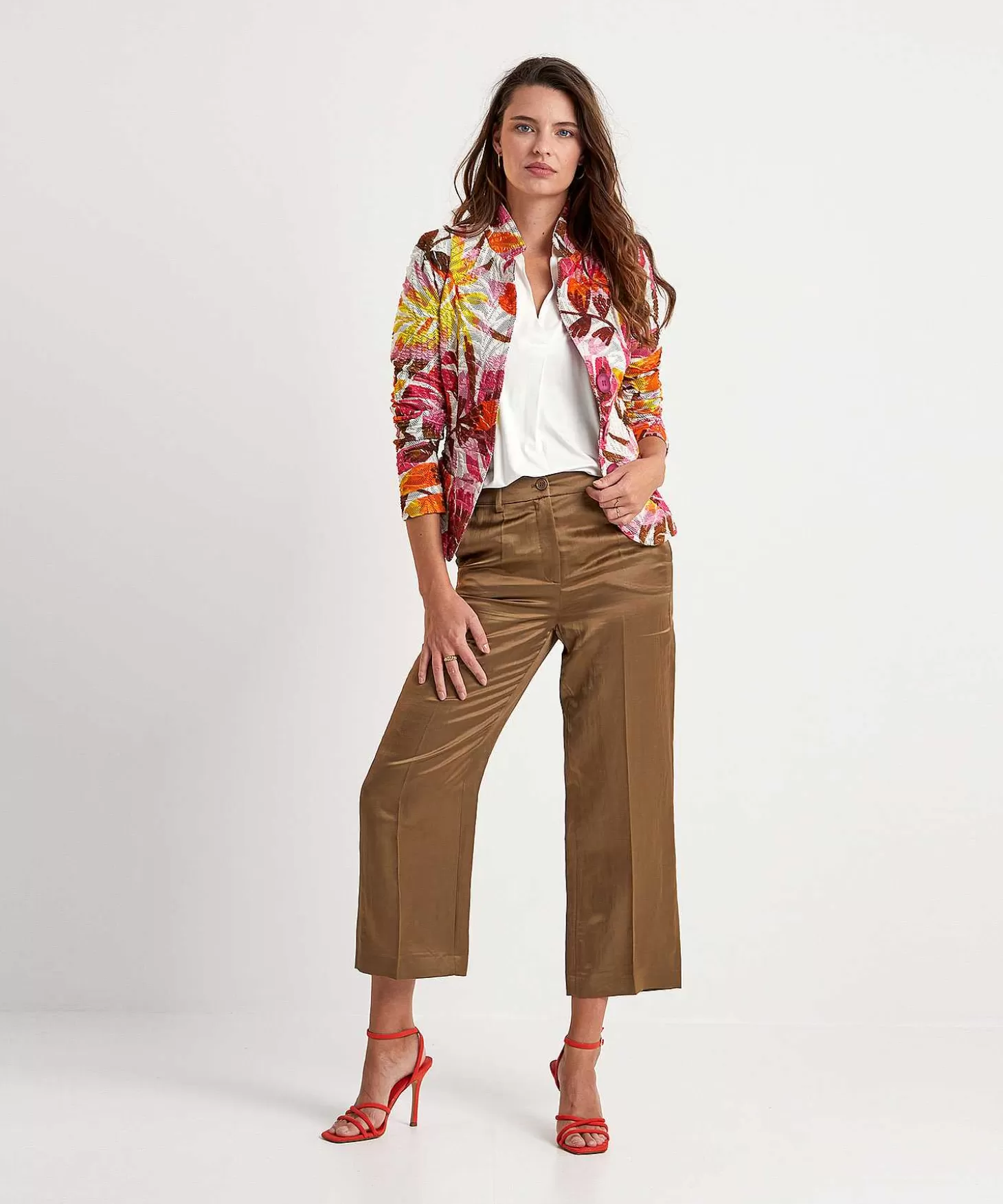 Luisa Cerano Silky Cropped Pantalon Store