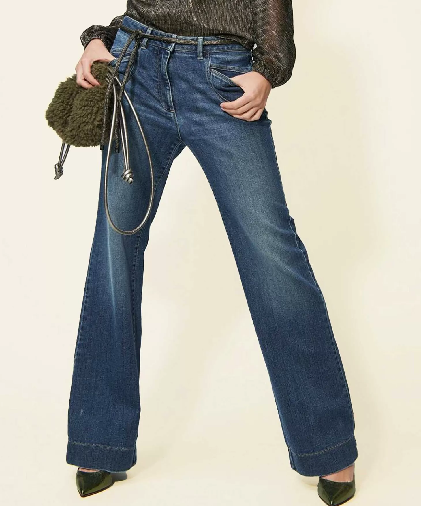 Luisa Cerano Wide Leg Jeans Shop