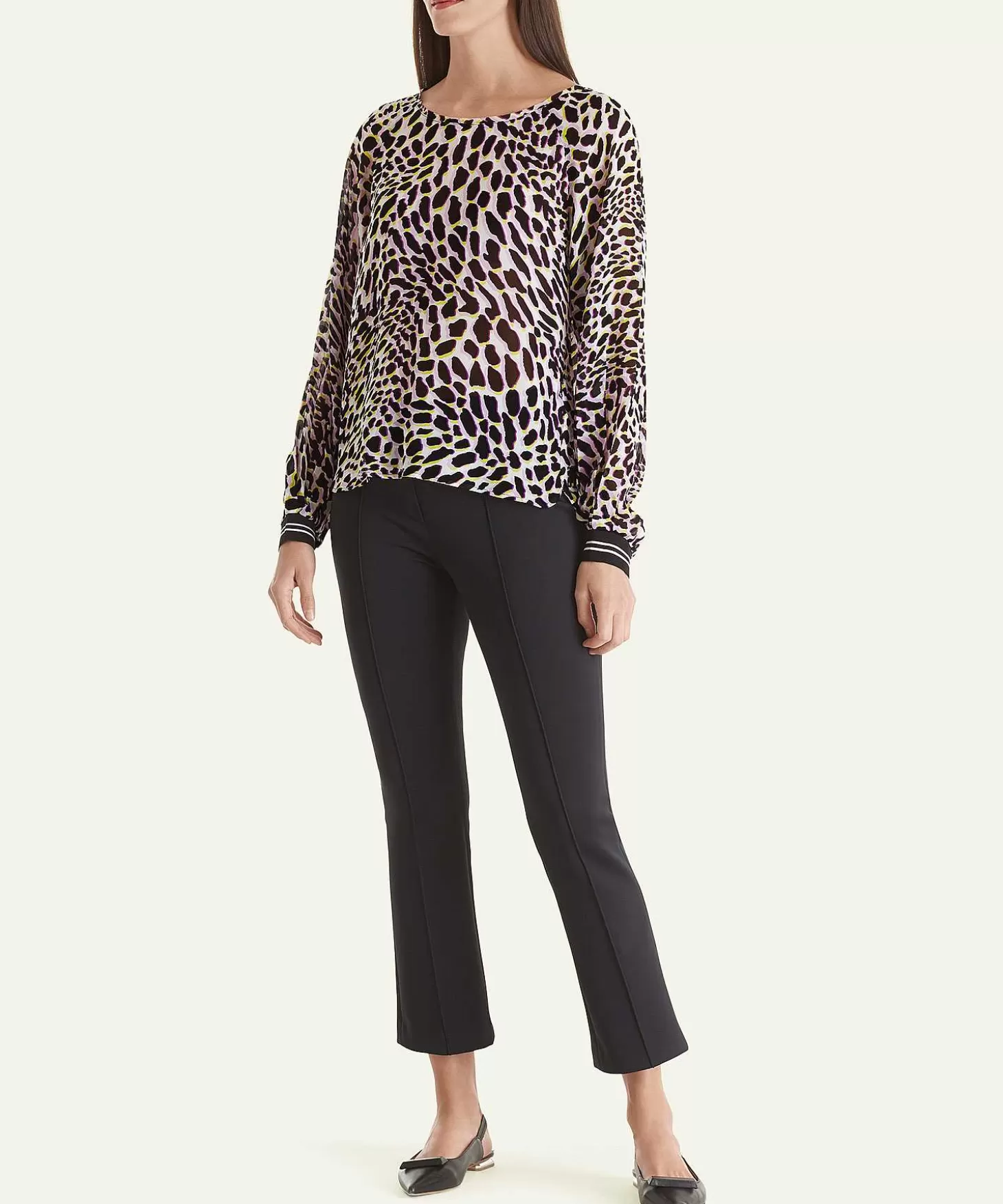 Marc Cain Remix Marc Cain Blouse Met Panterprint Best Sale