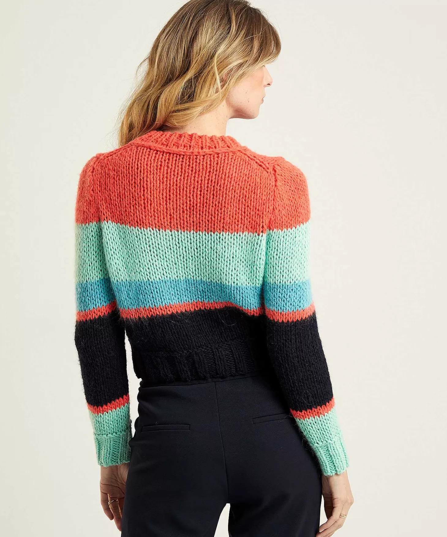 Marc Cain Collections Marc Cain Korte Colorblock Trui New
