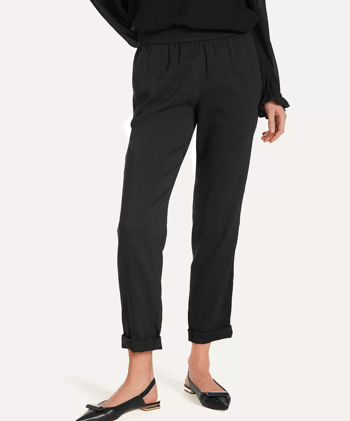 Marc Cain Collections Marc Cain Linnenmix Broek Roanne Clearance