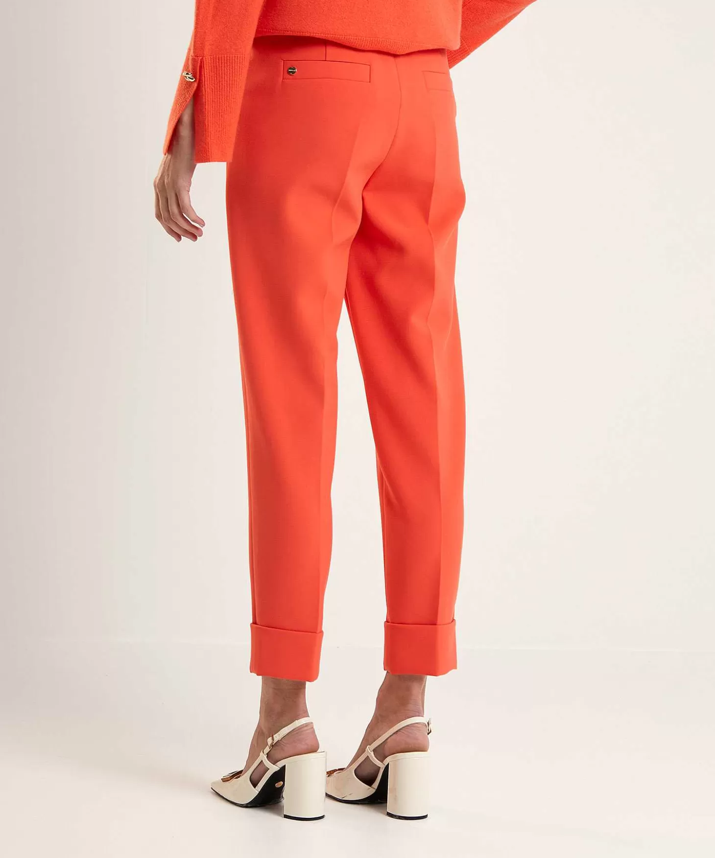 Marc Cain Collections Marc Cain Pantalon Met Deelnaad Fordon Flash Sale