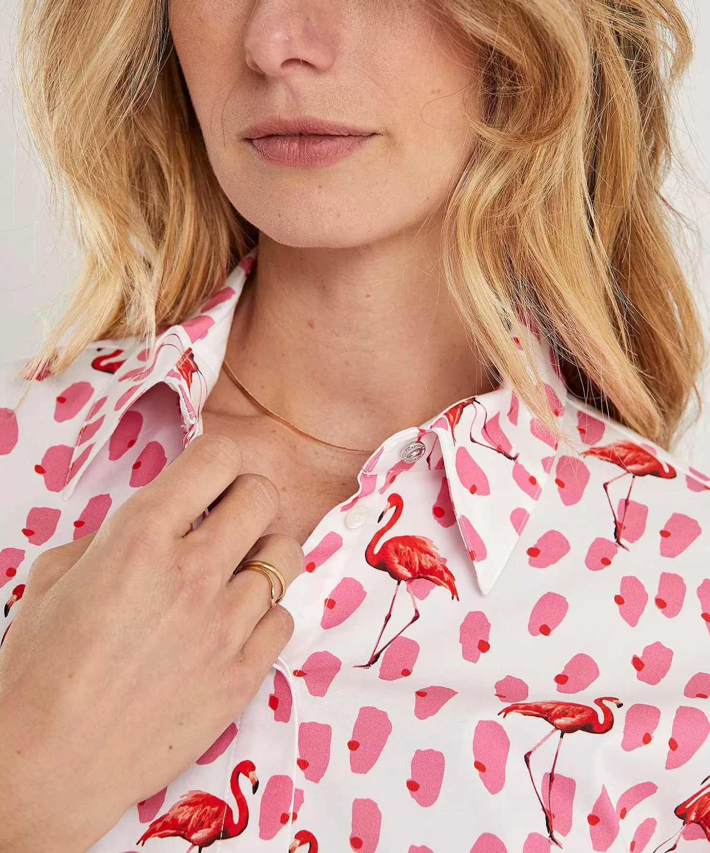 Marc Cain Additions Marc Cain Poplin Blouse Flamingo Cheap