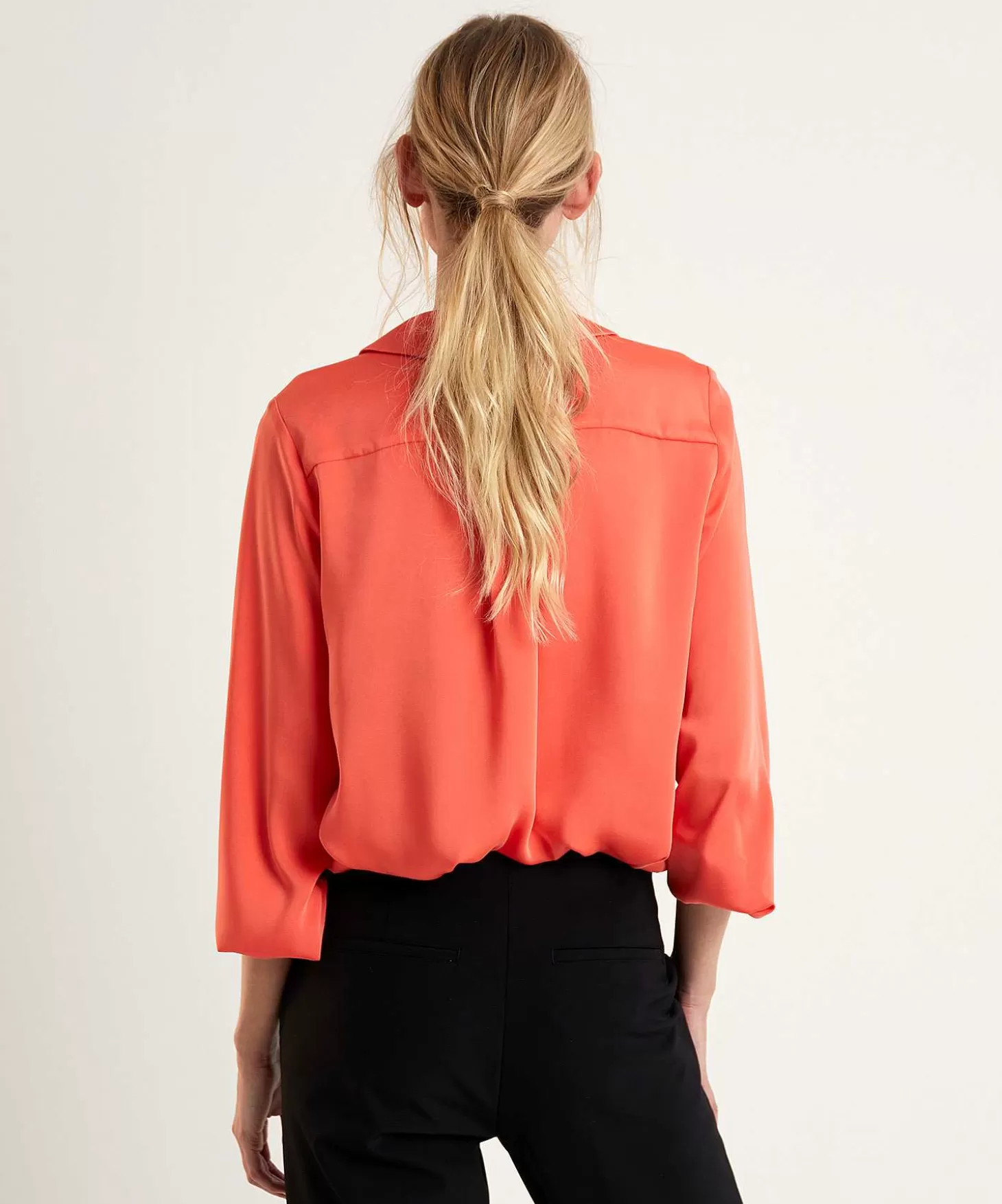 Marc Cain Collections Marc Cain Silky Blouse Polokraag Fashion