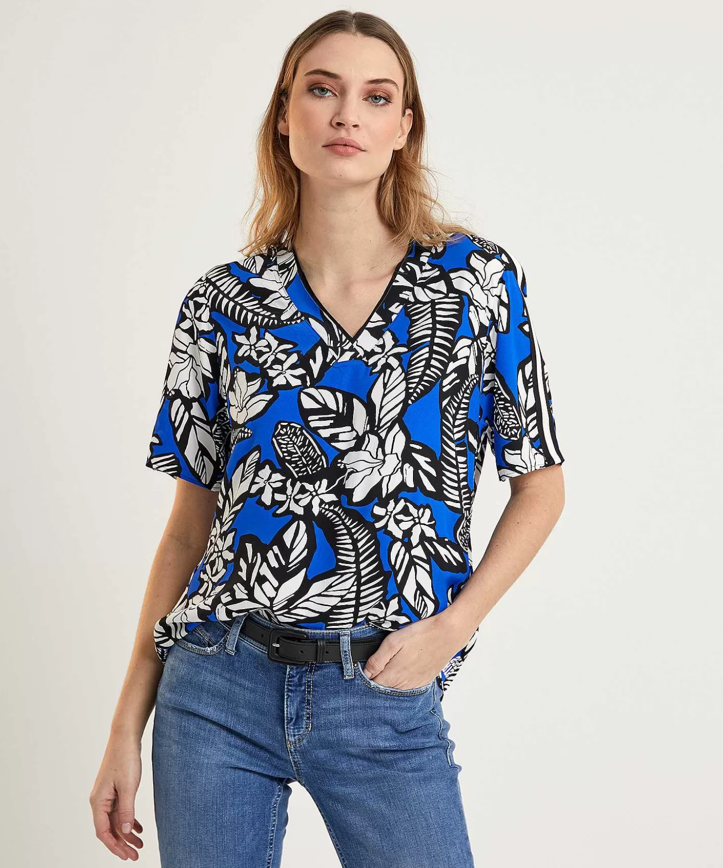 Marc Cain Sports Blouse Bladprint Sale