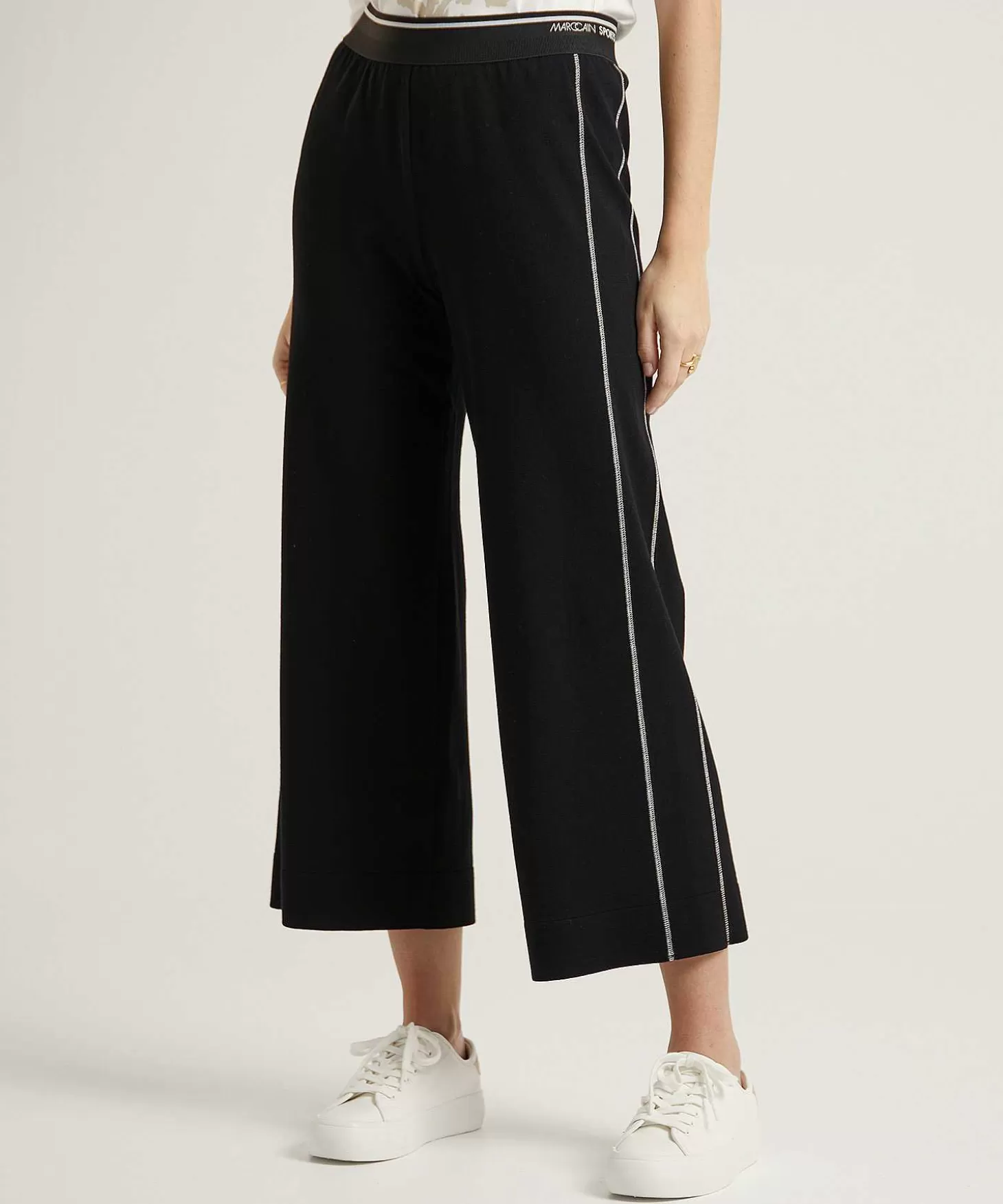 Marc Cain Sports Cropped Broek Jersey Fashion