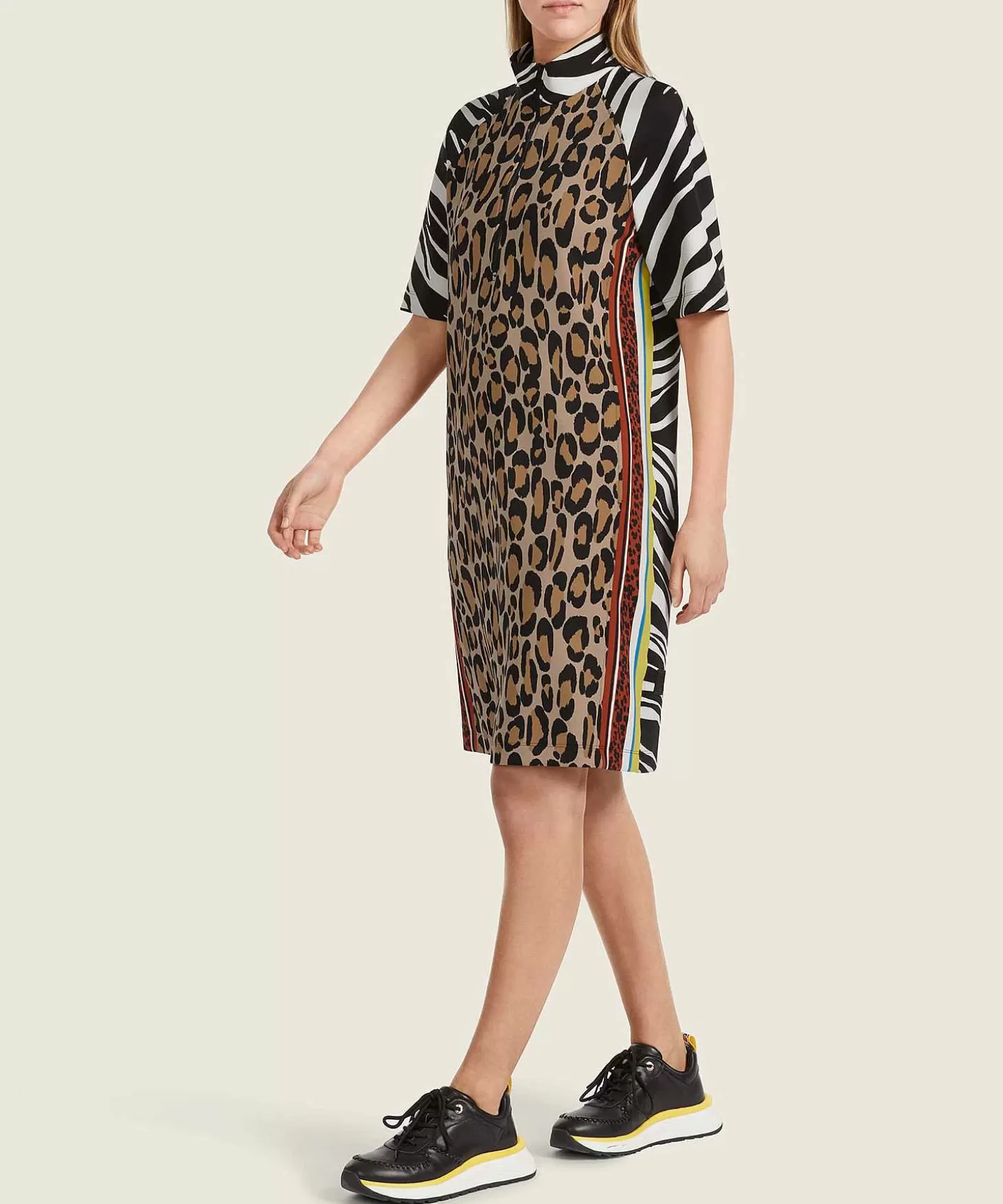Marc Cain Sports Scuba Jurk Met Rits Mixed Animal Shop