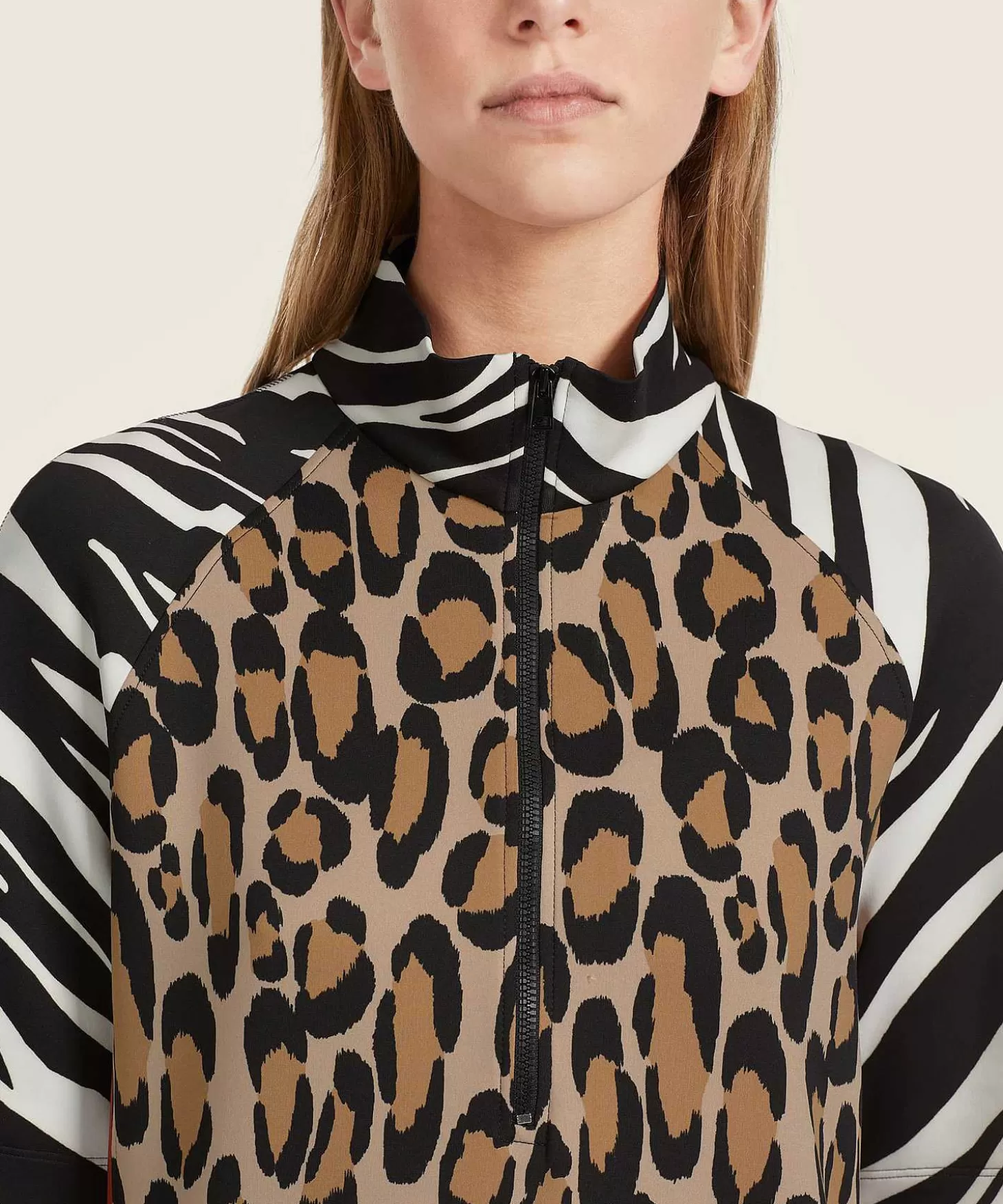 Marc Cain Sports Scuba Jurk Met Rits Mixed Animal Shop