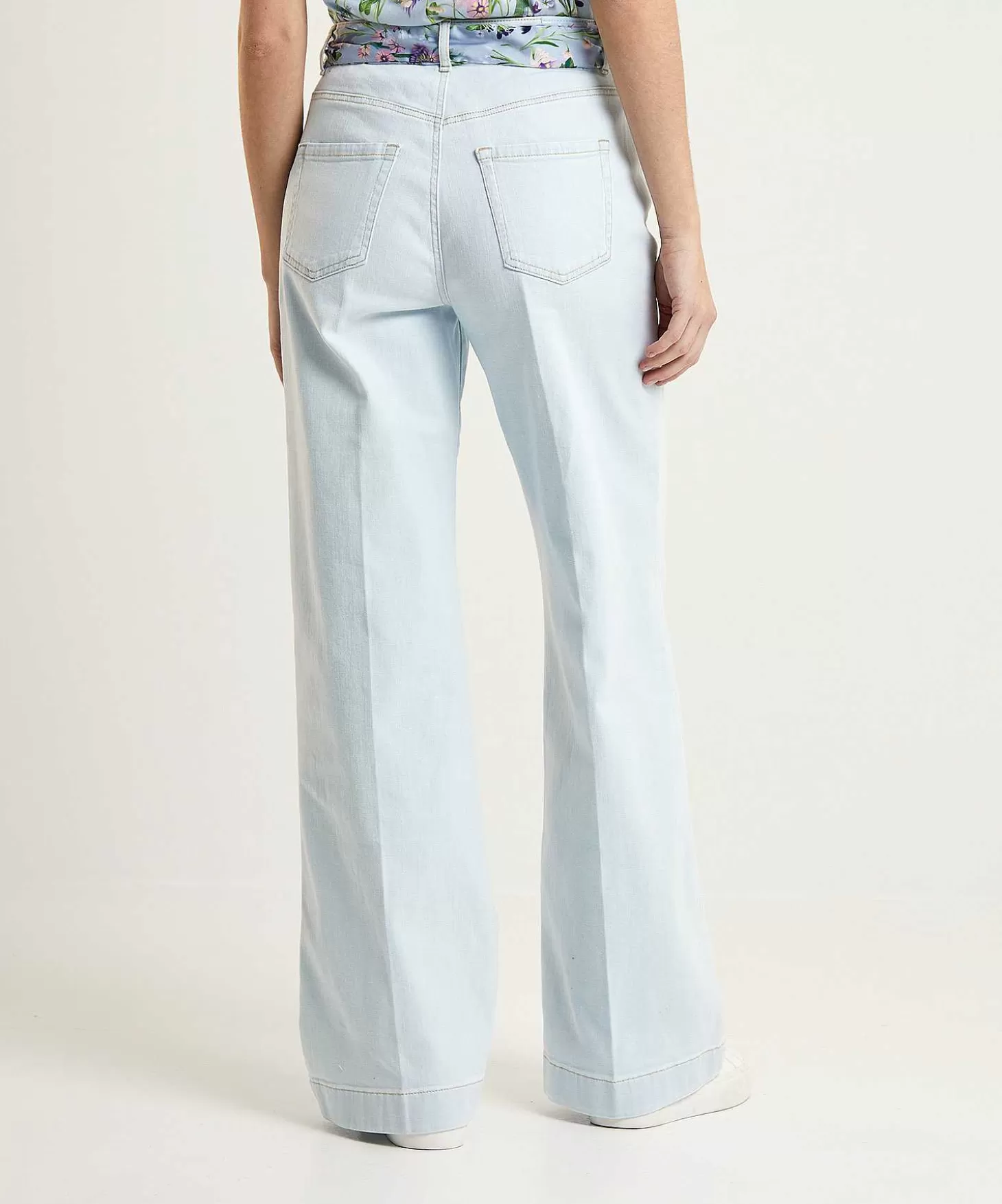 Marc Cain Collections Marc Cain Wide Leg Jeans Met Sjaaltje Warri Online